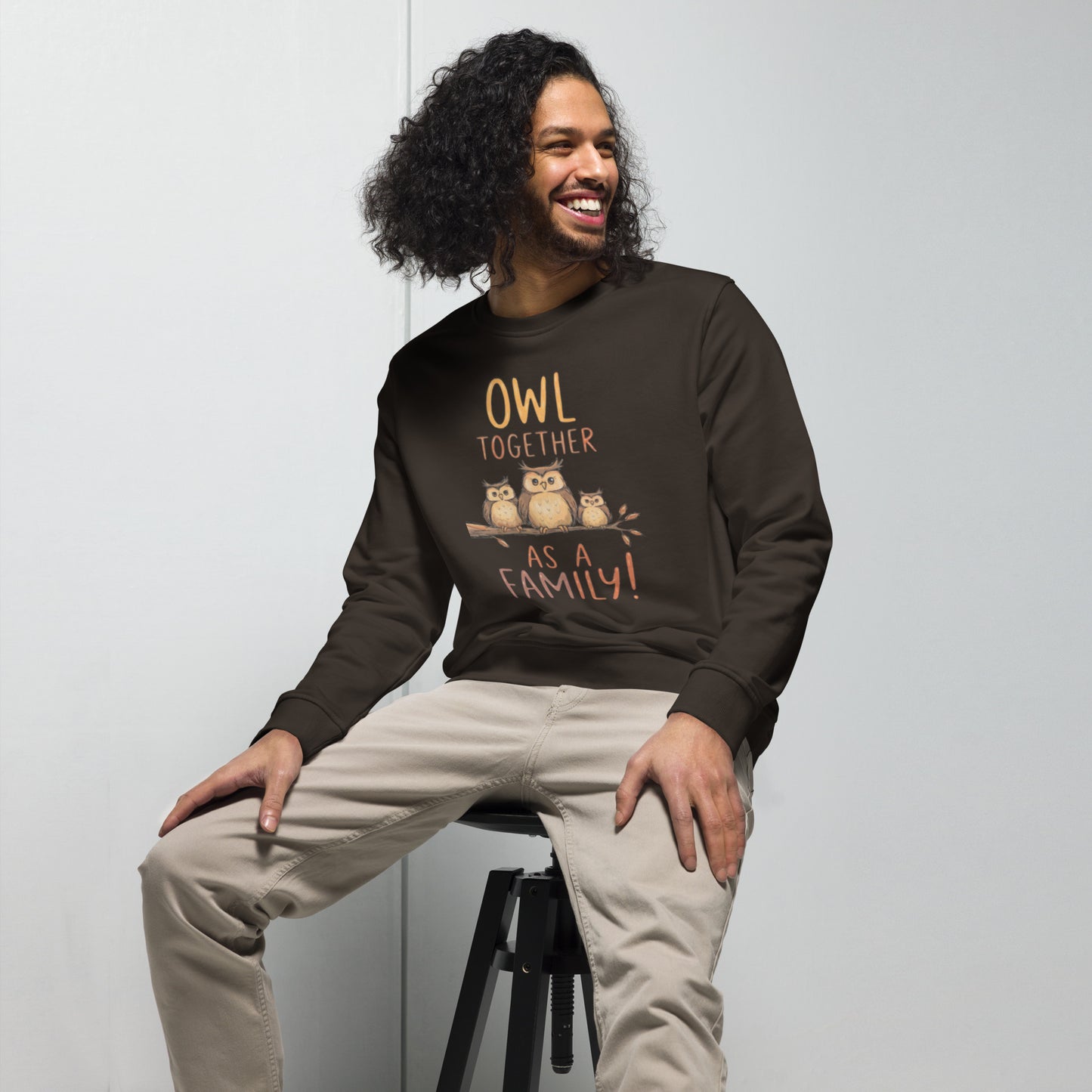 OwlNest Unisex Organic Sweatshirt – Timeless Comfort, Thoughtfully Made Dudeily