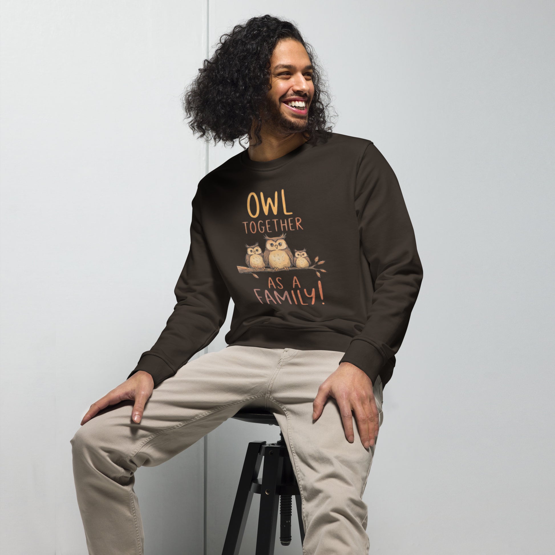 OwlNest Unisex Organic Sweatshirt – Timeless Comfort, Thoughtfully Made Dudeily