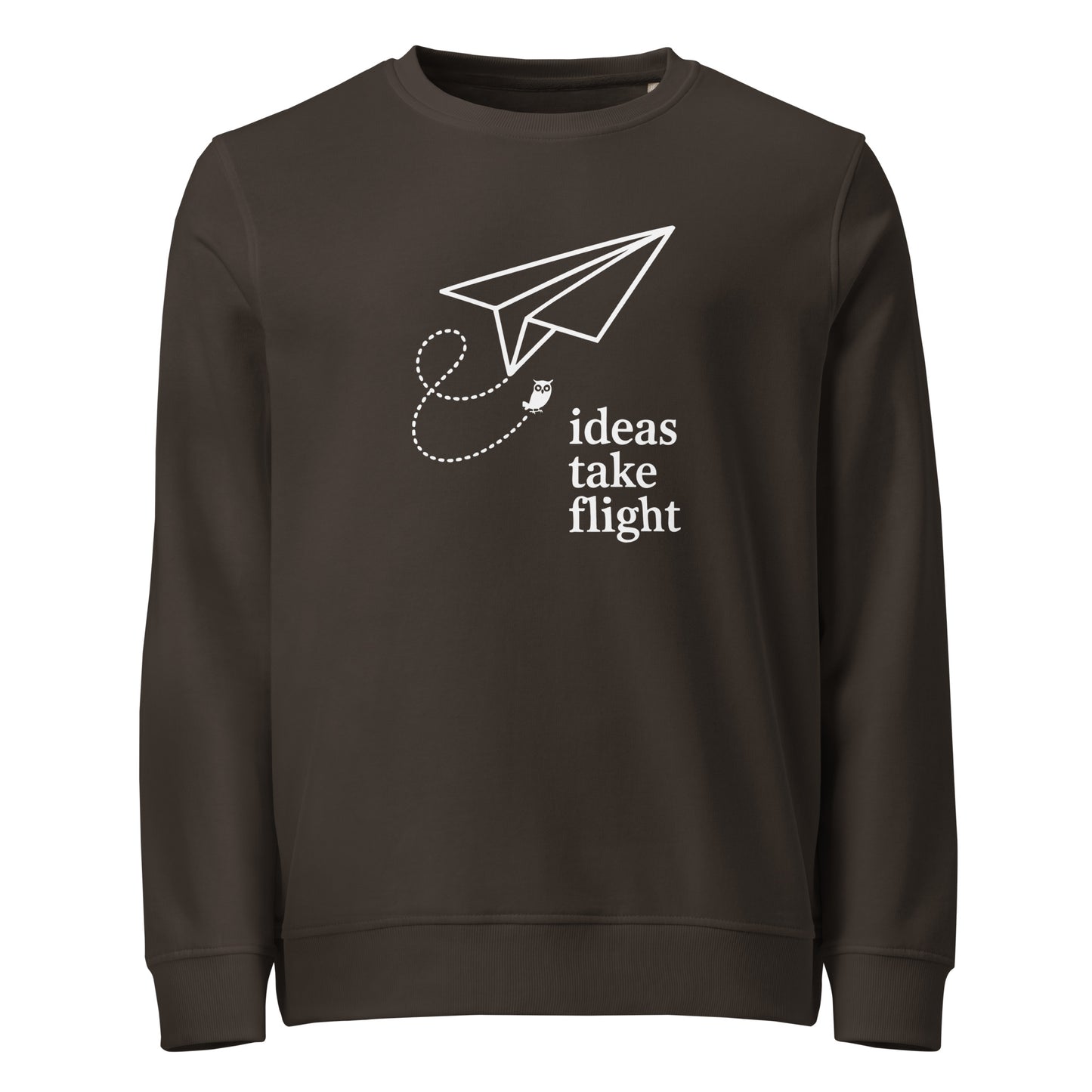 Unisex organic sweatshirt Deep Charcoal Grey Dudeily