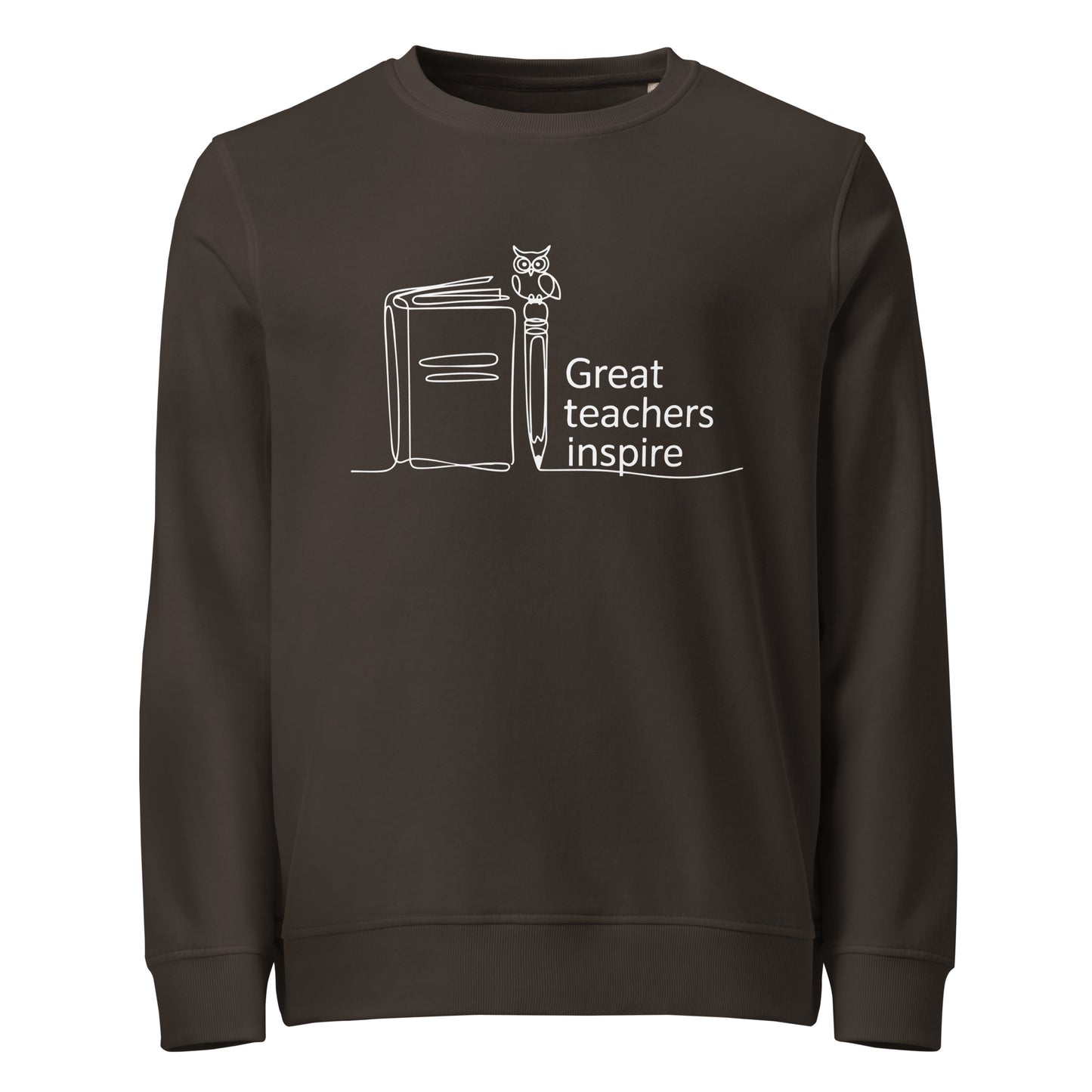 Unisex organic sweatshirt Deep Charcoal Grey Dudeily