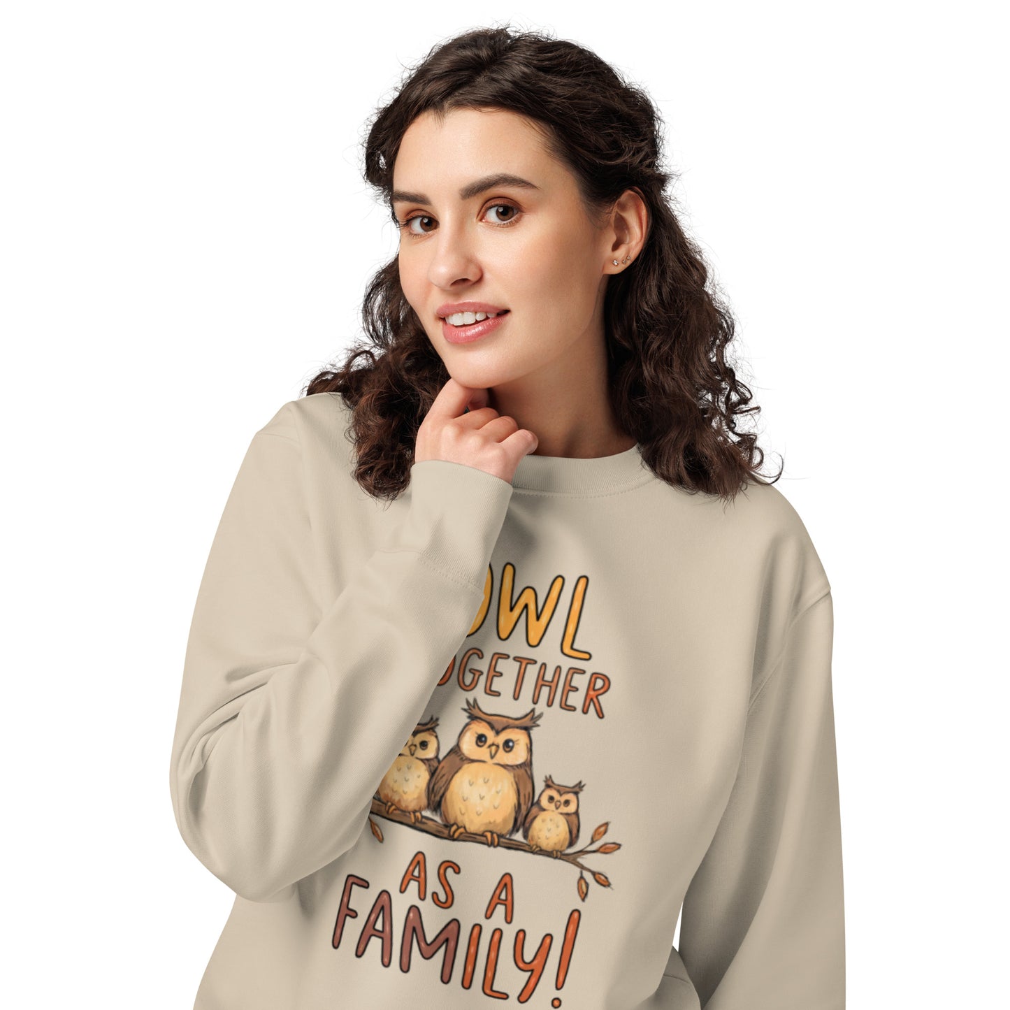 OwlNest Unisex Organic Sweatshirt – Cozy Up with Sustainable Comfort Dudeily
