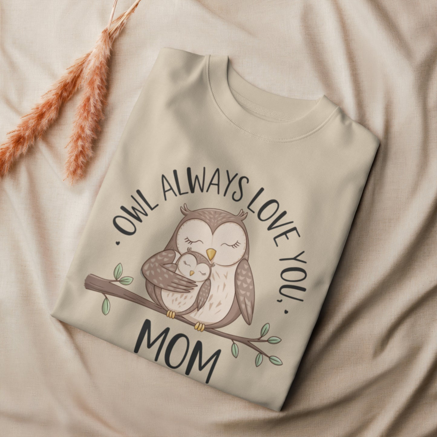 Unisex Organic Sweatshirt – Owl-Themed Eco-Friendly Pullover for Nature Lovers Dudeily