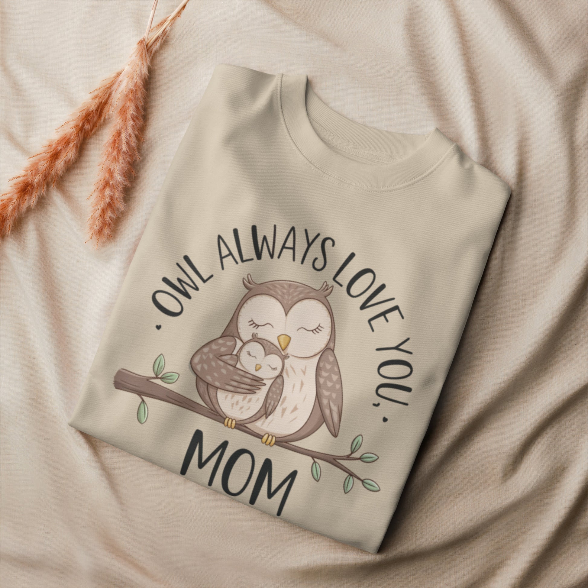 Unisex Organic Sweatshirt – Owl-Themed Eco-Friendly Pullover for Nature Lovers Dudeily