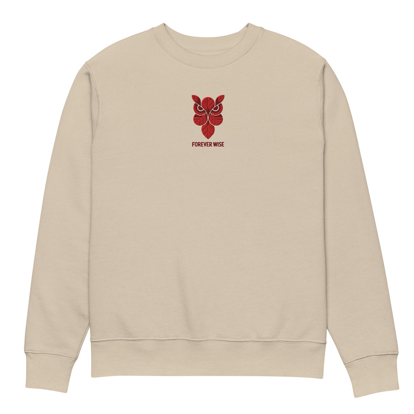Owl Unisex Organic Sweatshirt: 'Forever Wise' in Fall | Sustainable Fashion USA Dudeily