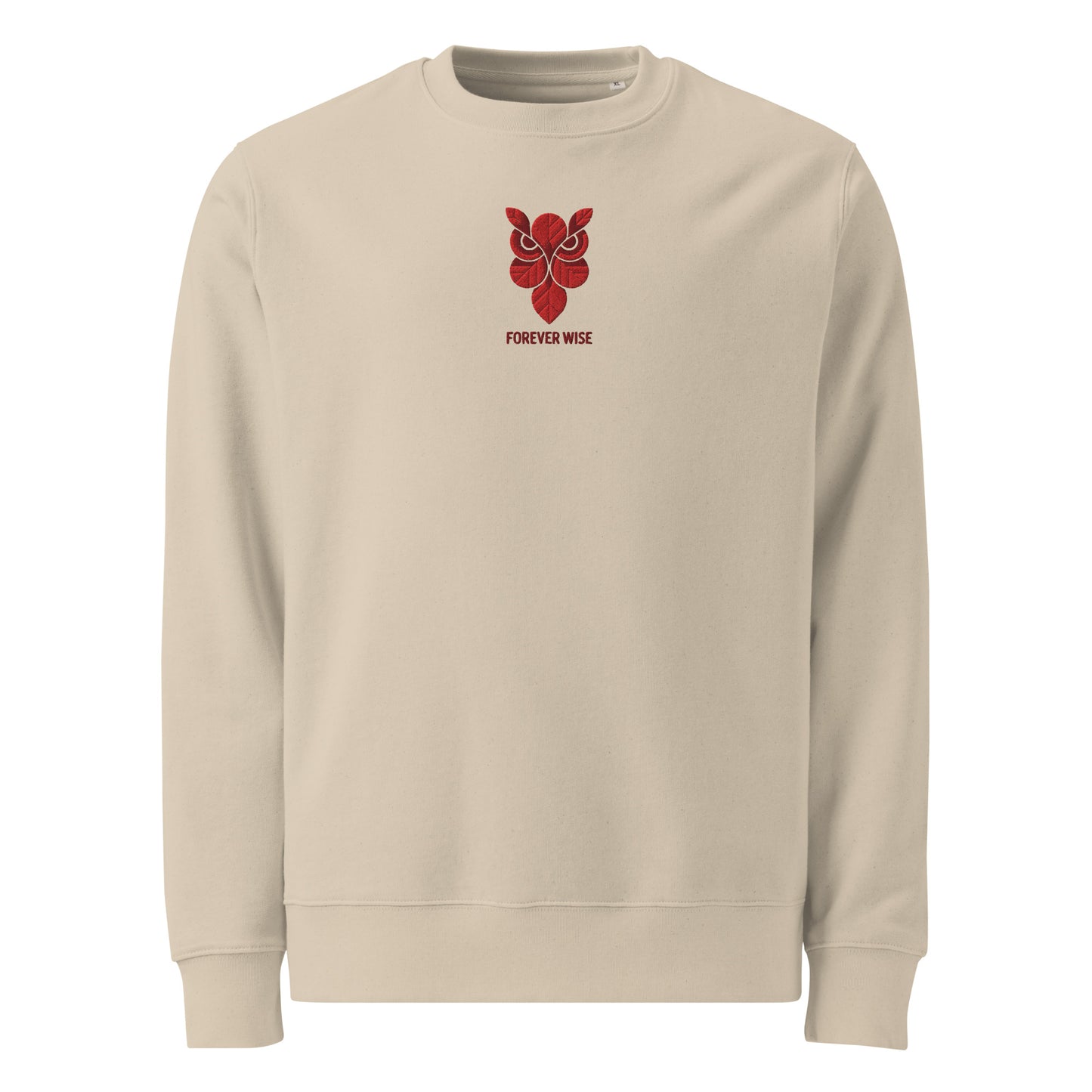 Owl Unisex Organic Sweatshirt: 'Forever Wise' in Fall | Sustainable Fashion USA Dudeily