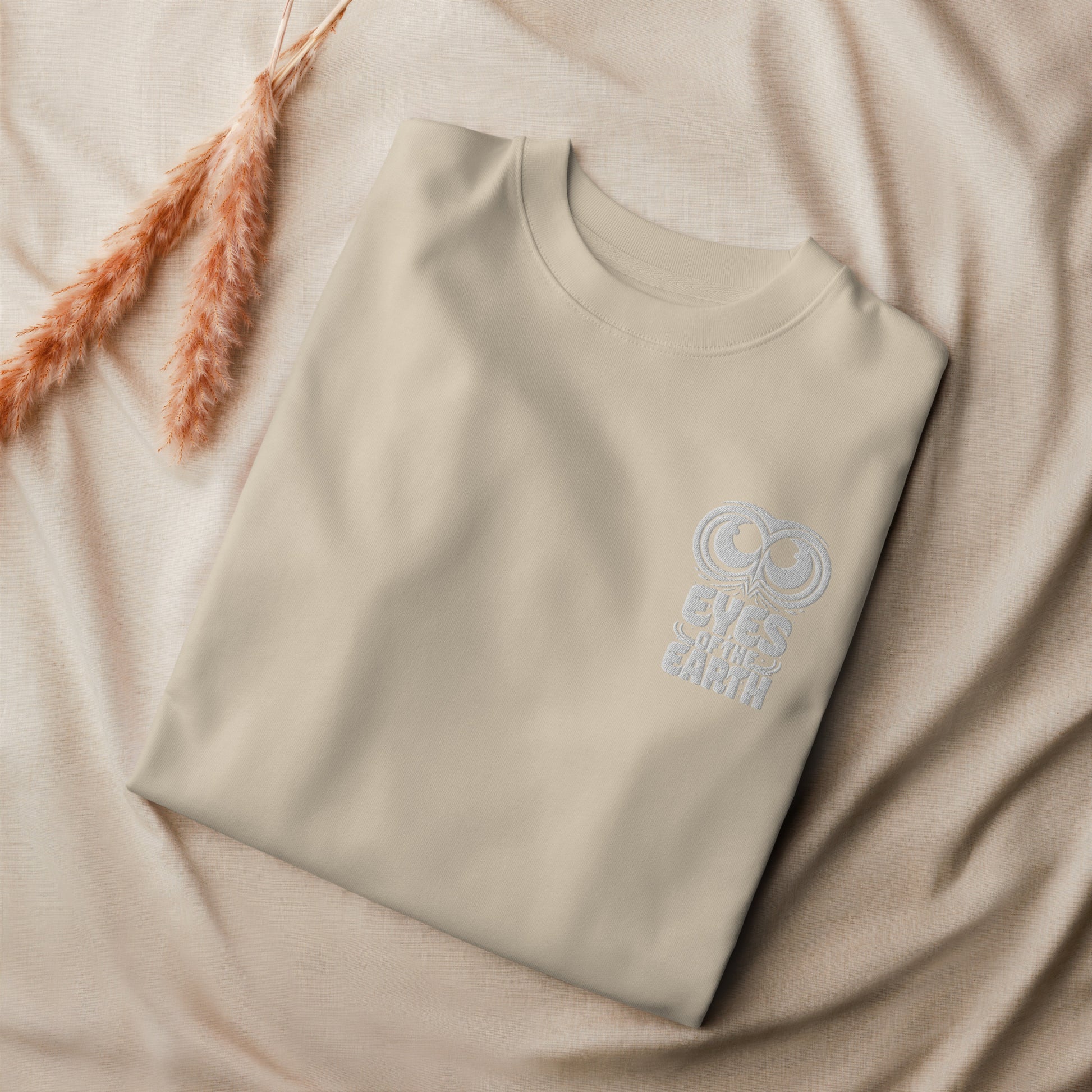Owl Unisex Organic Sweatshirt: 'Eyes of the Earth' in Fall | Sustainable Fashion USA Dudeily