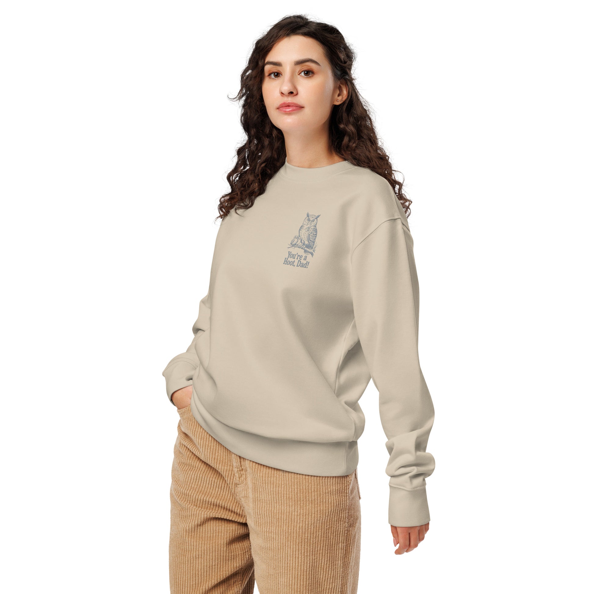 Owl-Themed Unisex Organic Sweatshirt | Sustainable & Eco-Friendly Fashion for Everyday Comfort Dudeily