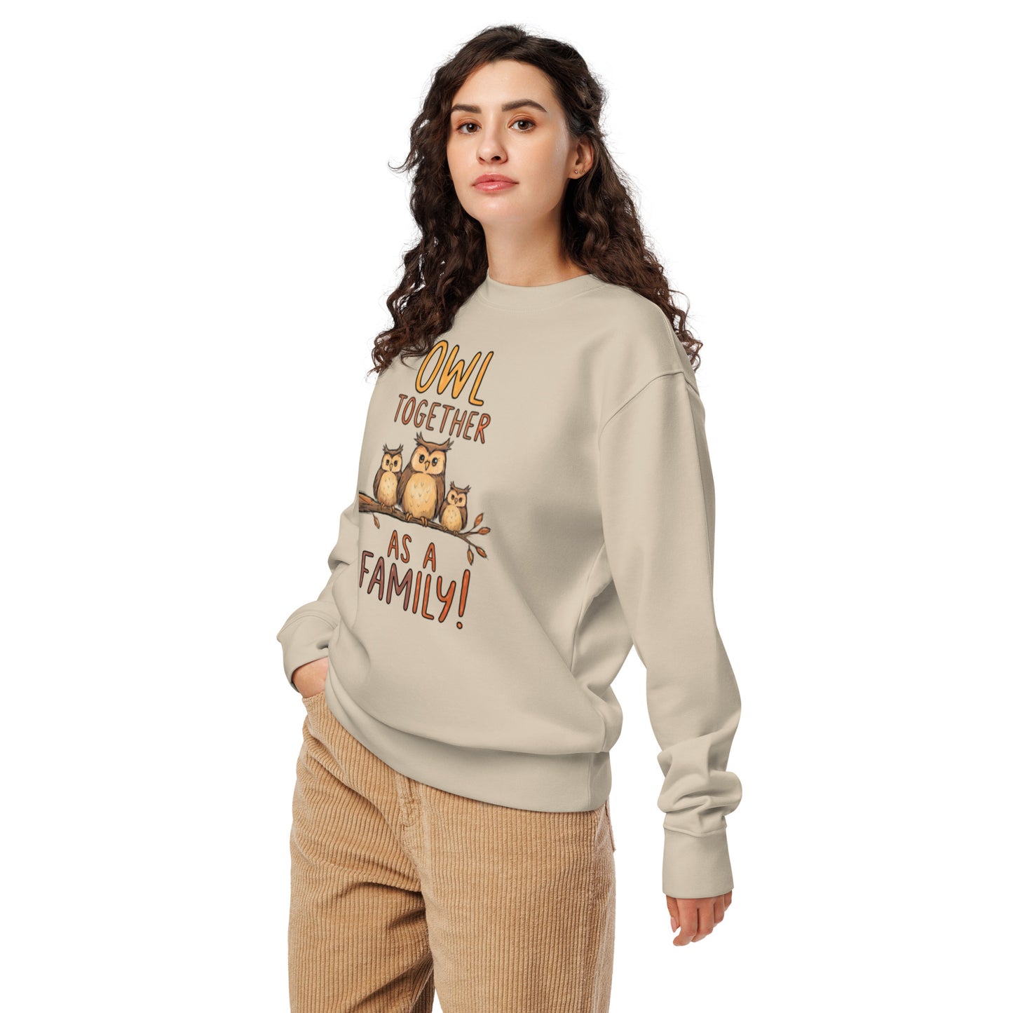 OwlNest Unisex Organic Sweatshirt – Cozy Up with Sustainable Comfort Dudeily