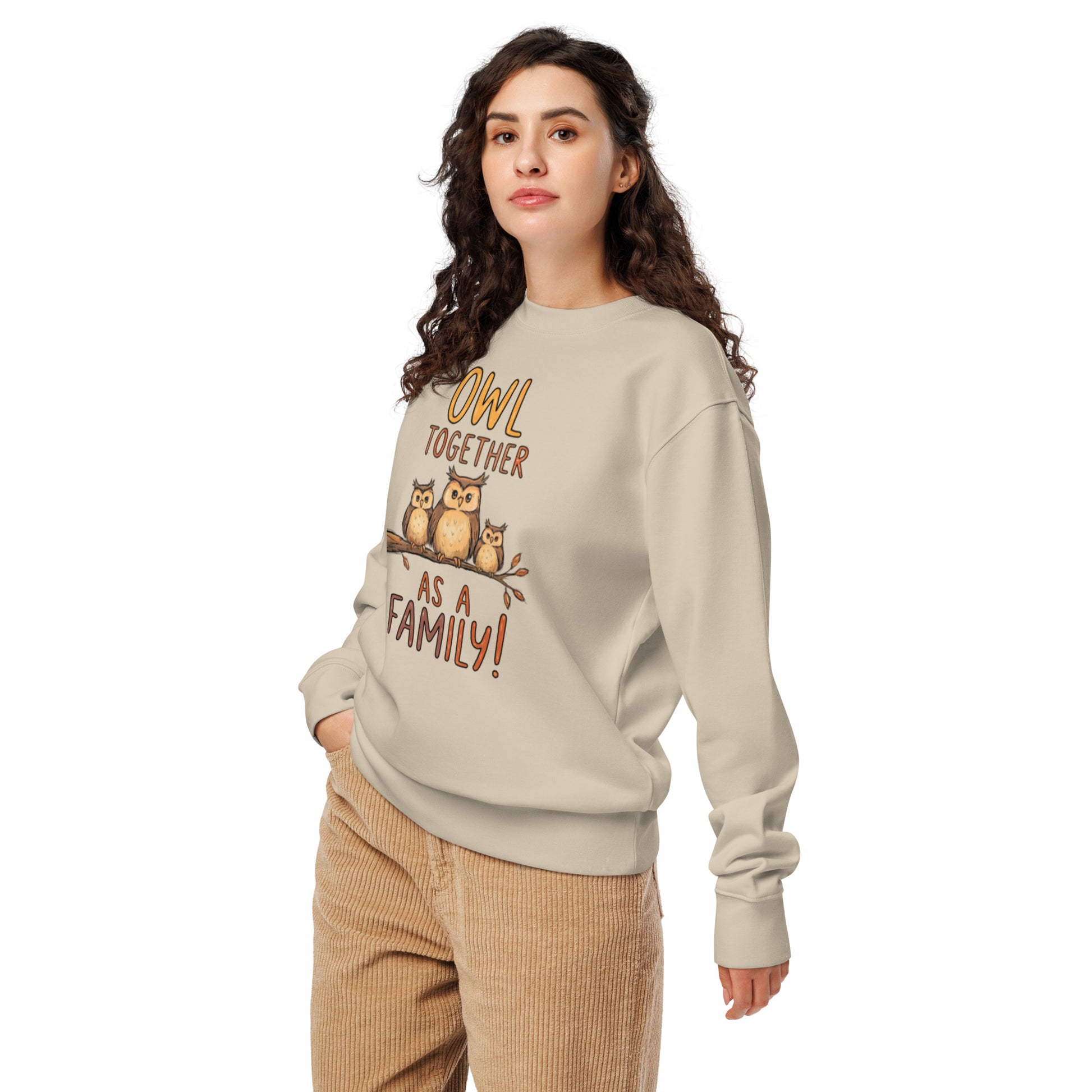 OwlNest Unisex Organic Sweatshirt – Cozy Up with Sustainable Comfort Dudeily