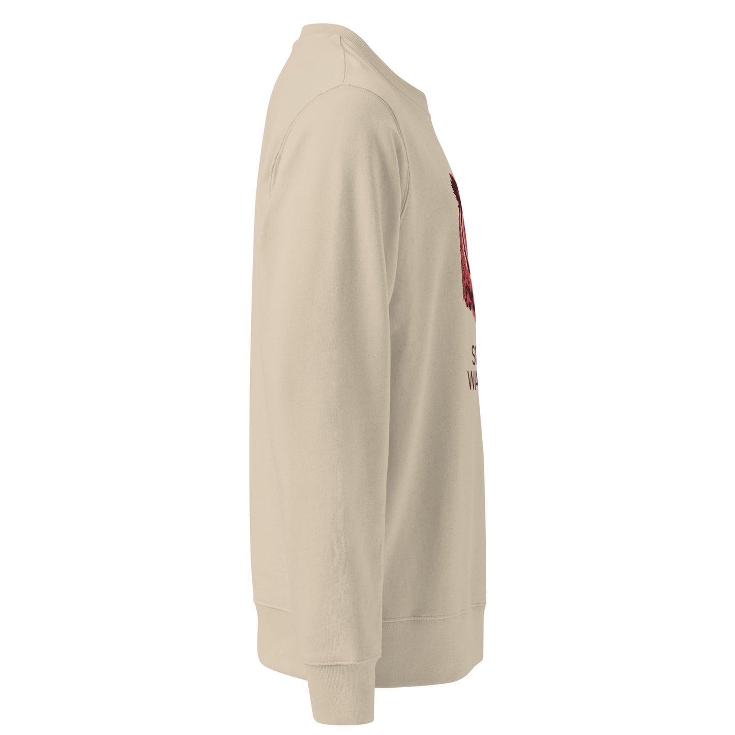 Unisex Organic Sweatshirt: 'Silent Watcher' in Fall | Ethical Owl Clothing USA Dudeily