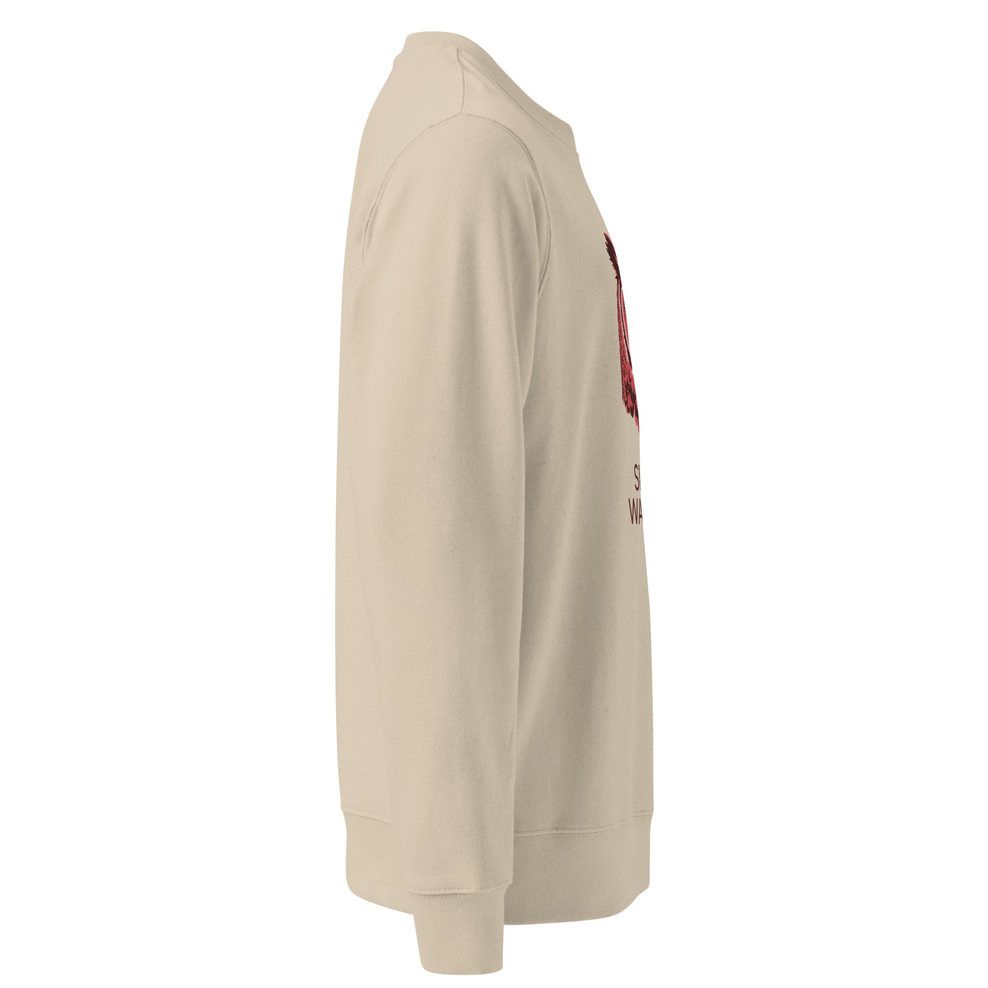 Unisex Organic Sweatshirt: 'Silent Watcher' in Fall | Ethical Owl Clothing USA Dudeily