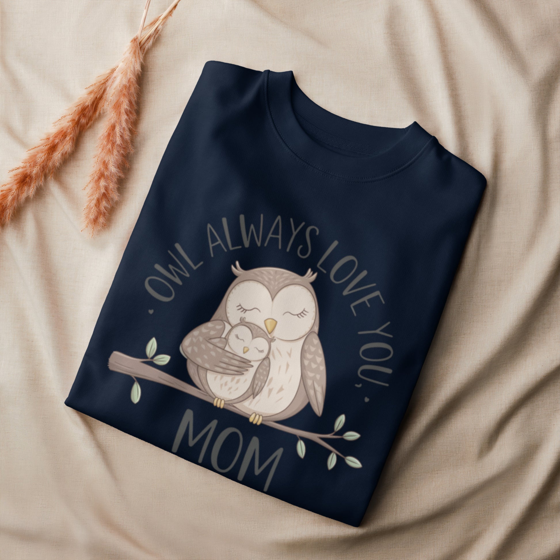 Unisex Organic Sweatshirt – Owl-Themed Eco-Friendly Pullover for Nature Lovers Dudeily