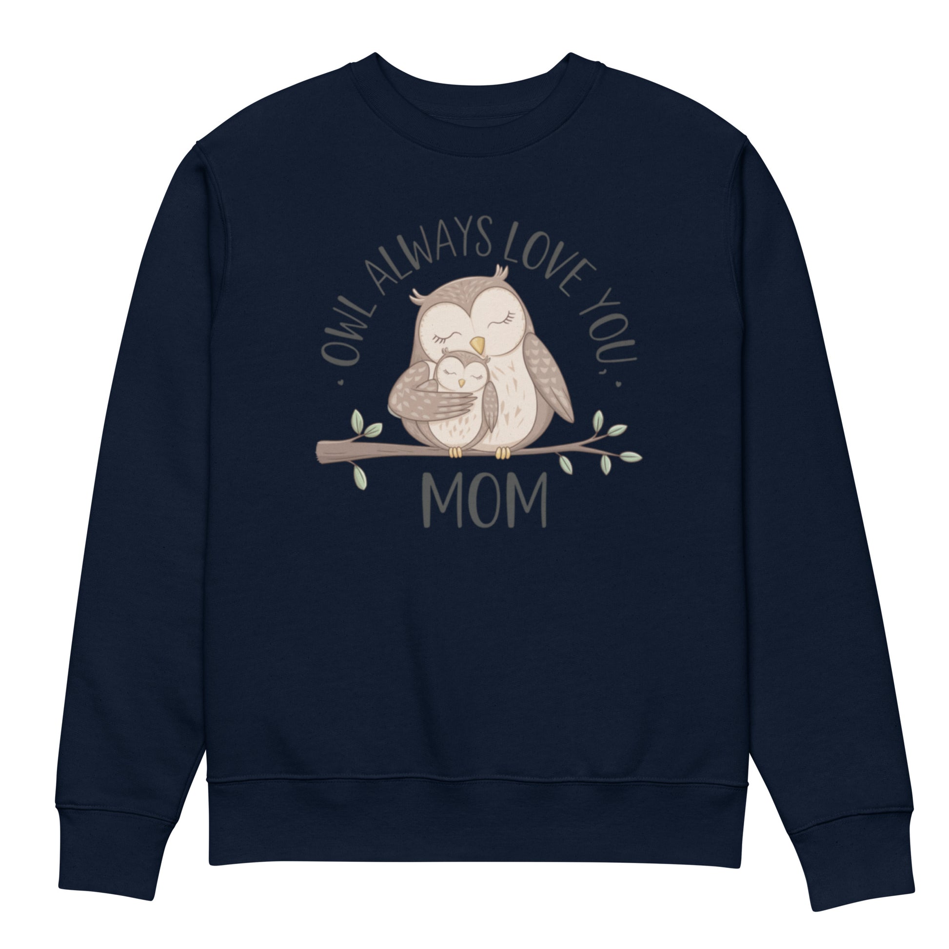 Unisex Organic Sweatshirt – Owl-Themed Eco-Friendly Pullover for Nature Lovers Dudeily