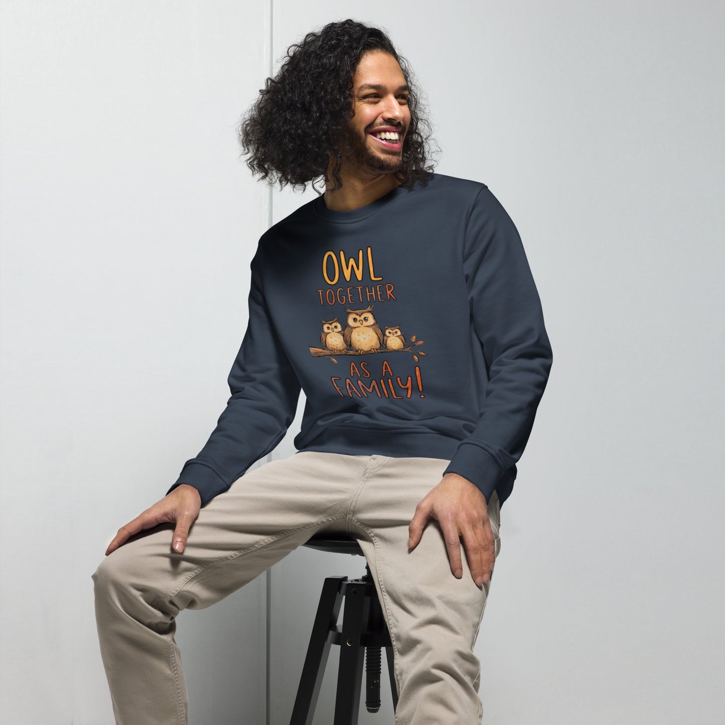 OwlNest Unisex Organic Sweatshirt – Timeless Comfort, Thoughtfully Made Dudeily
