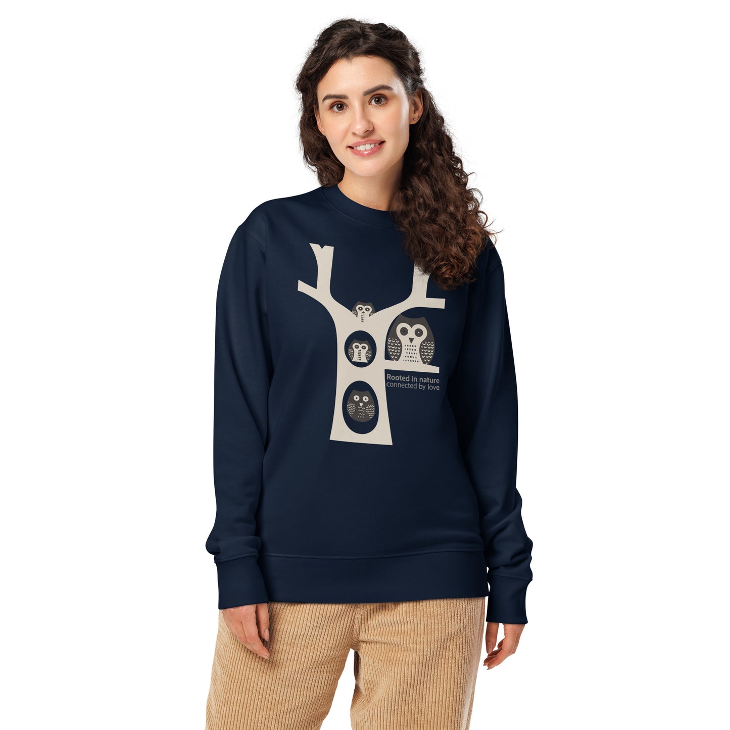 Unisex Organic Sweatshirt | Celebrate Family Day with Sustainable Fashion French Navy Dudeily