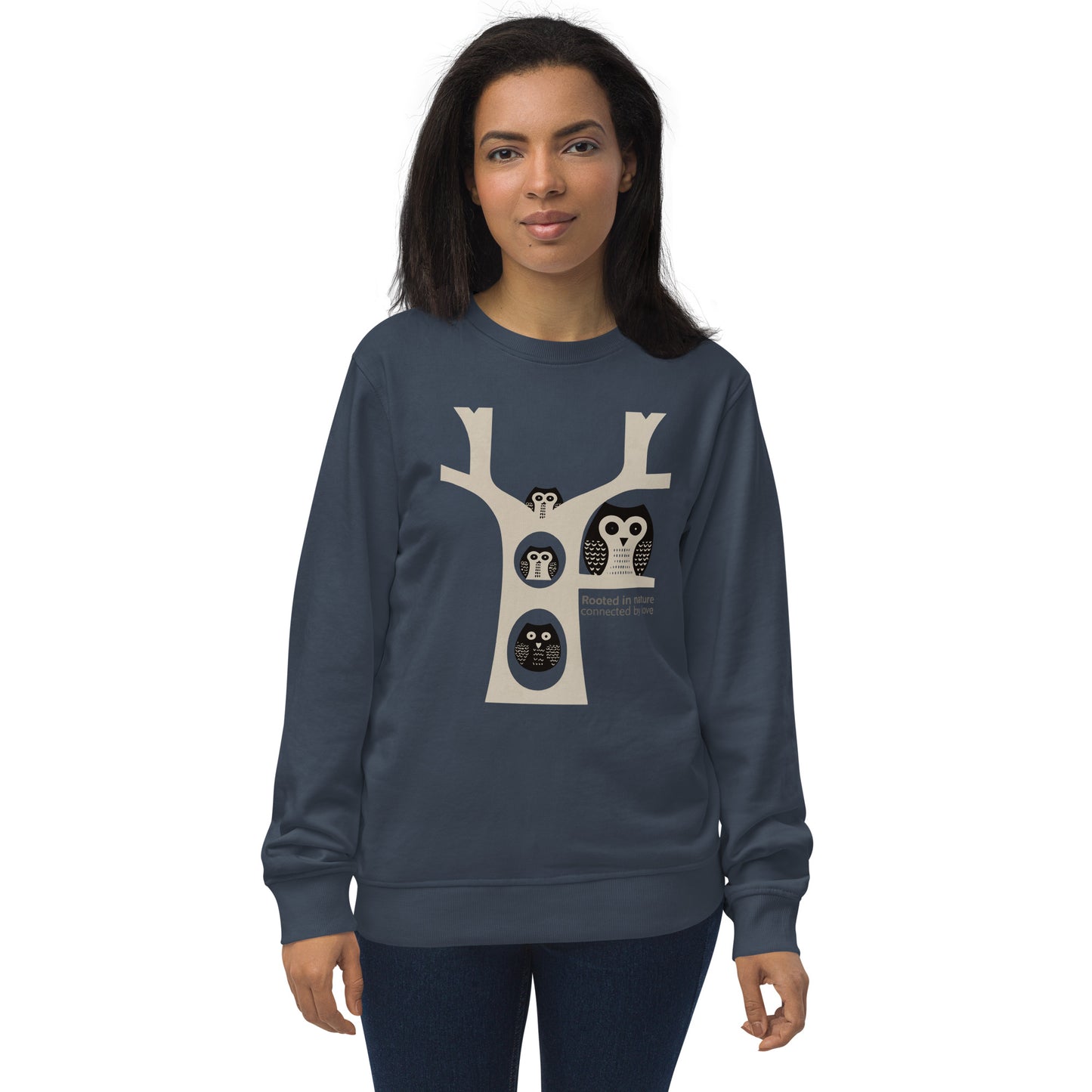 Unisex Organic Sweatshirt by OwlSpirit – Celebrate Family Day with Sustainable Fashion French Navy Dudeily