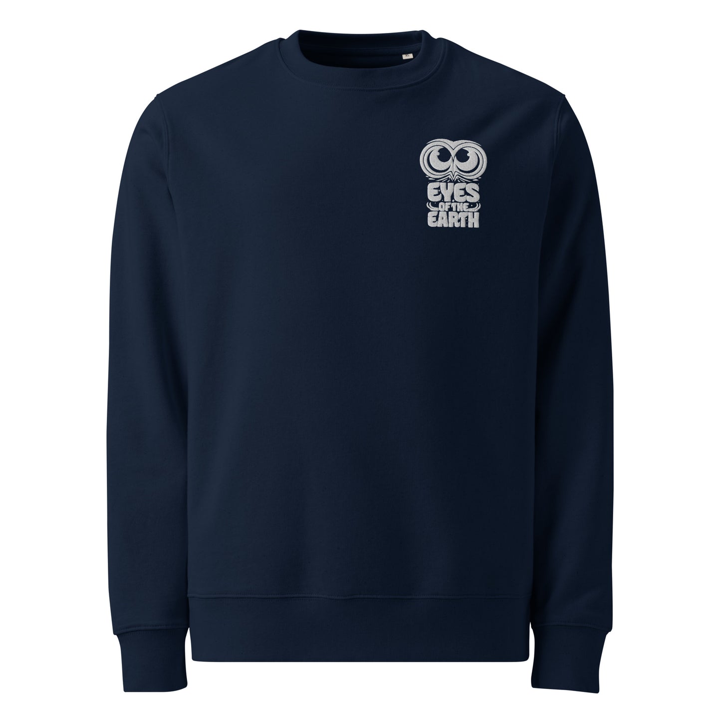 Owl Unisex Organic Sweatshirt: 'Eyes of the Earth' in Fall | Sustainable Fashion USA Dudeily