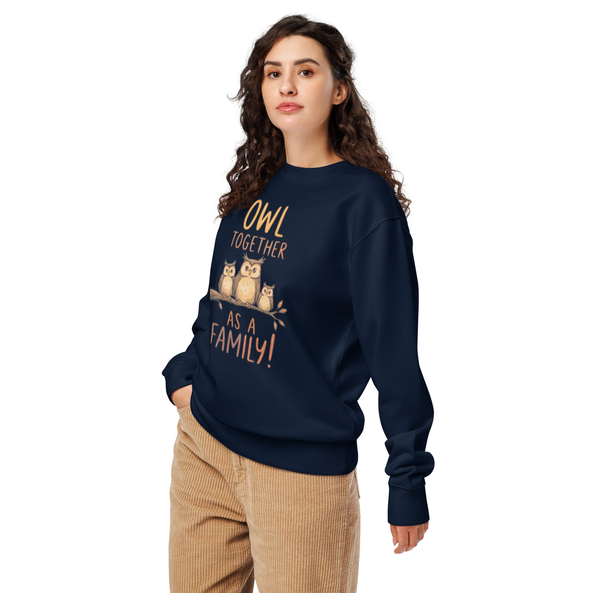 OwlNest Unisex Organic Sweatshirt – Cozy Up with Sustainable Comfort Dudeily
