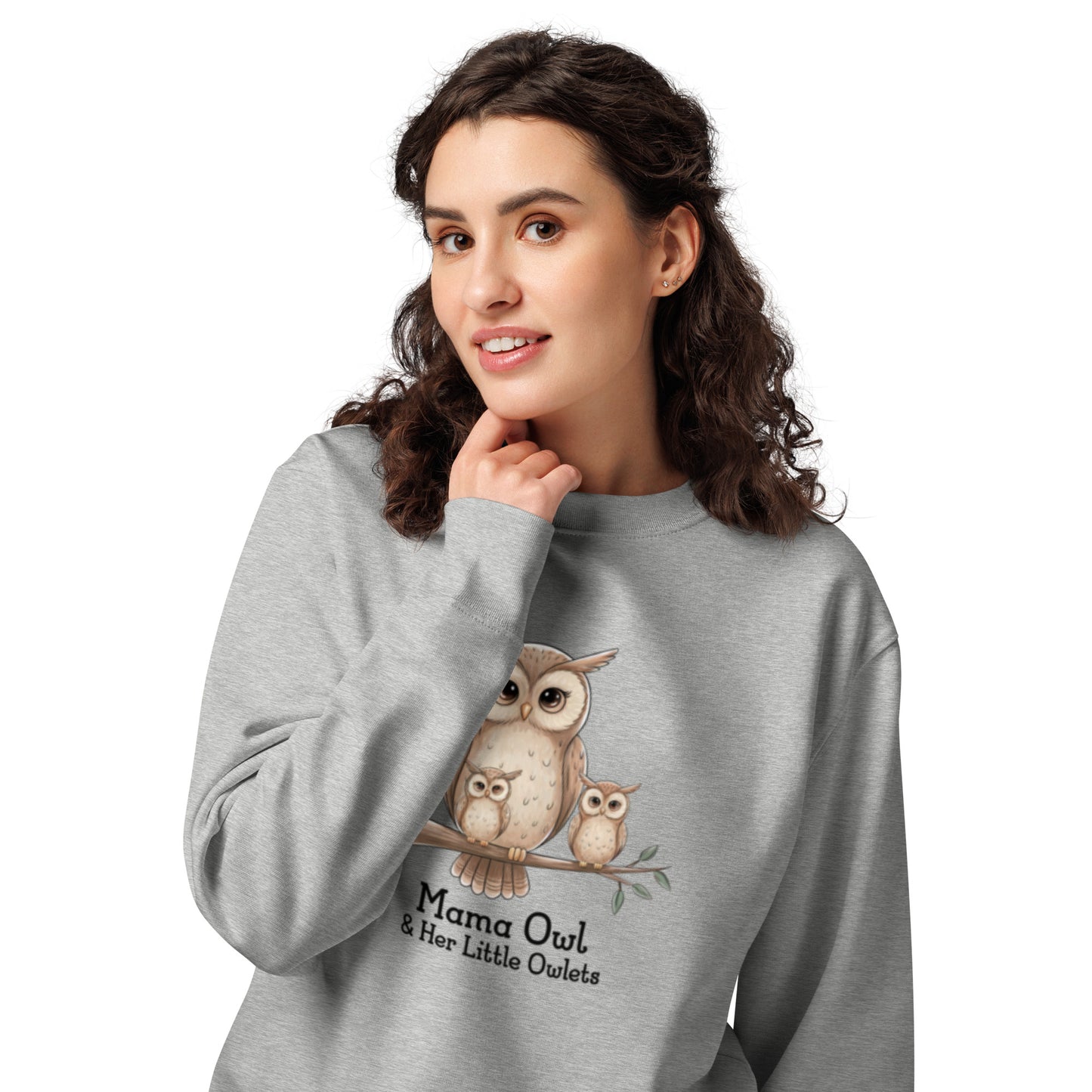 Unisex Organic Sweatshirt – Sustainable Owl-Themed Pullover for Eco-Conscious Comfort Dudeily