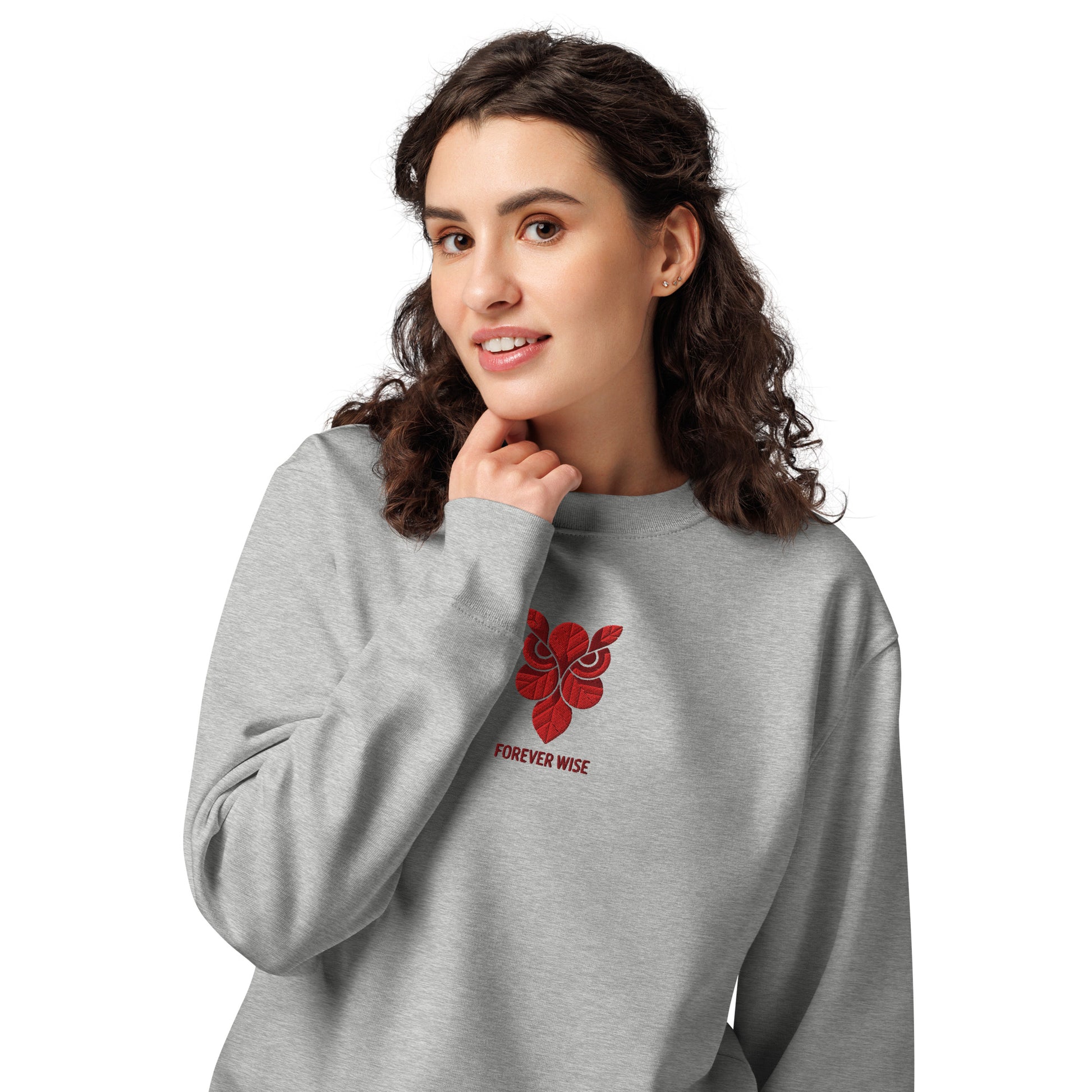 Owl Unisex Organic Sweatshirt: 'Forever Wise' in Fall | Sustainable Fashion USA Dudeily