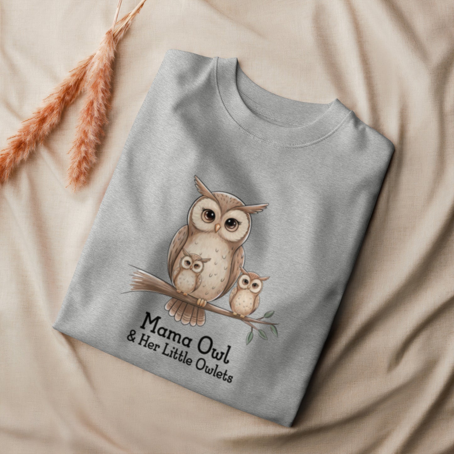 Unisex Organic Sweatshirt – Sustainable Owl-Themed Pullover for Eco-Conscious Comfort Dudeily