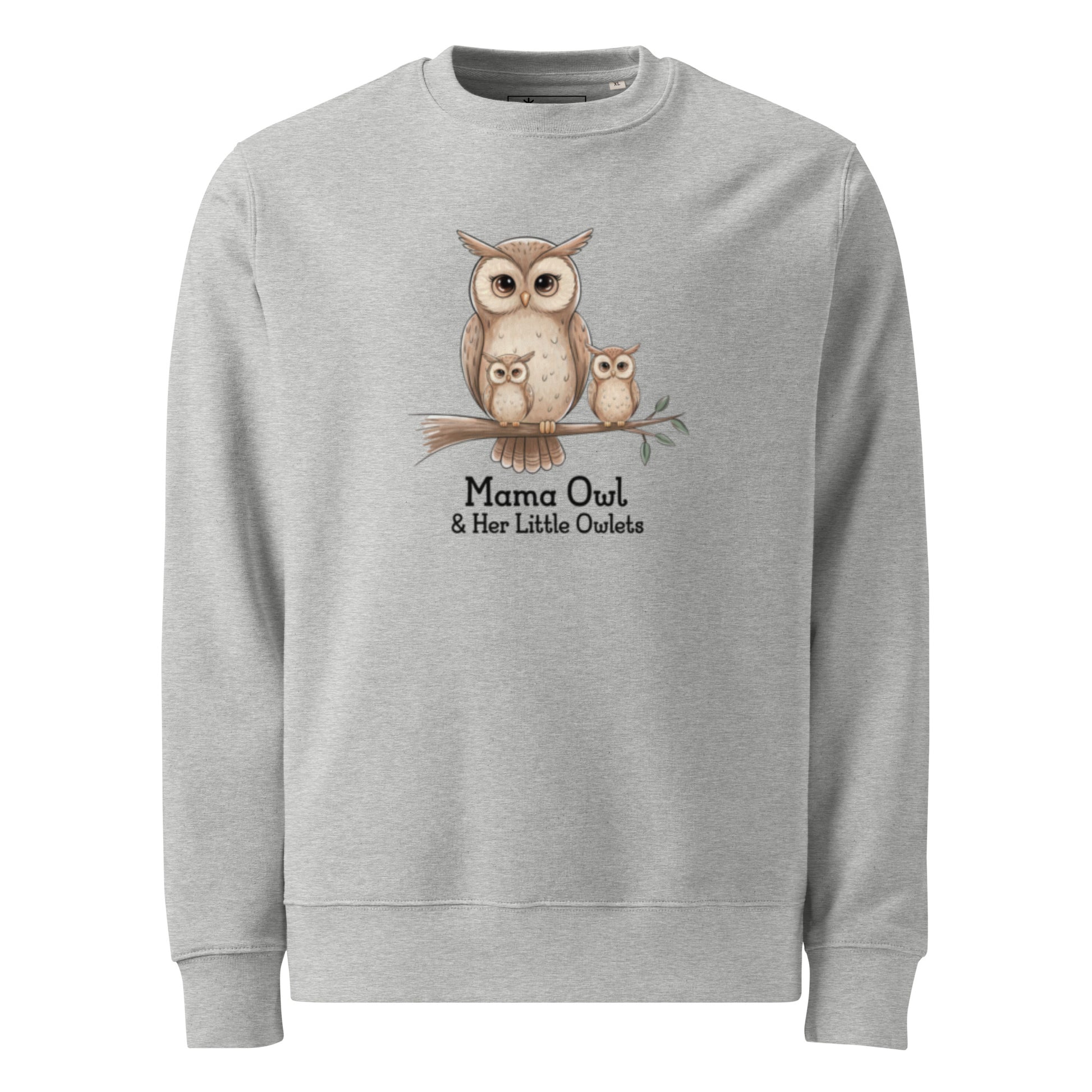 Unisex Organic Sweatshirt – Sustainable Owl-Themed Pullover for Eco-Conscious Comfort Dudeily