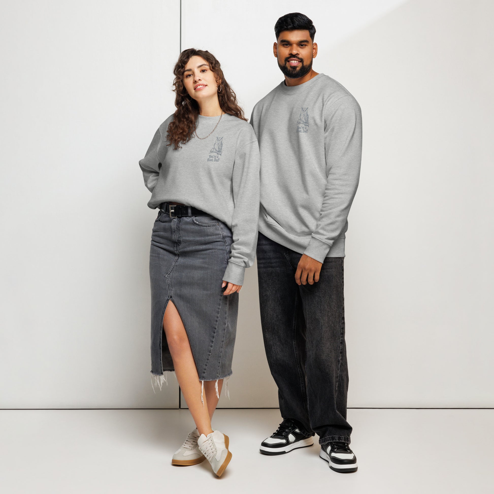 Owl-Themed Unisex Organic Sweatshirt | Sustainable & Eco-Friendly Fashion for Everyday Comfort Dudeily