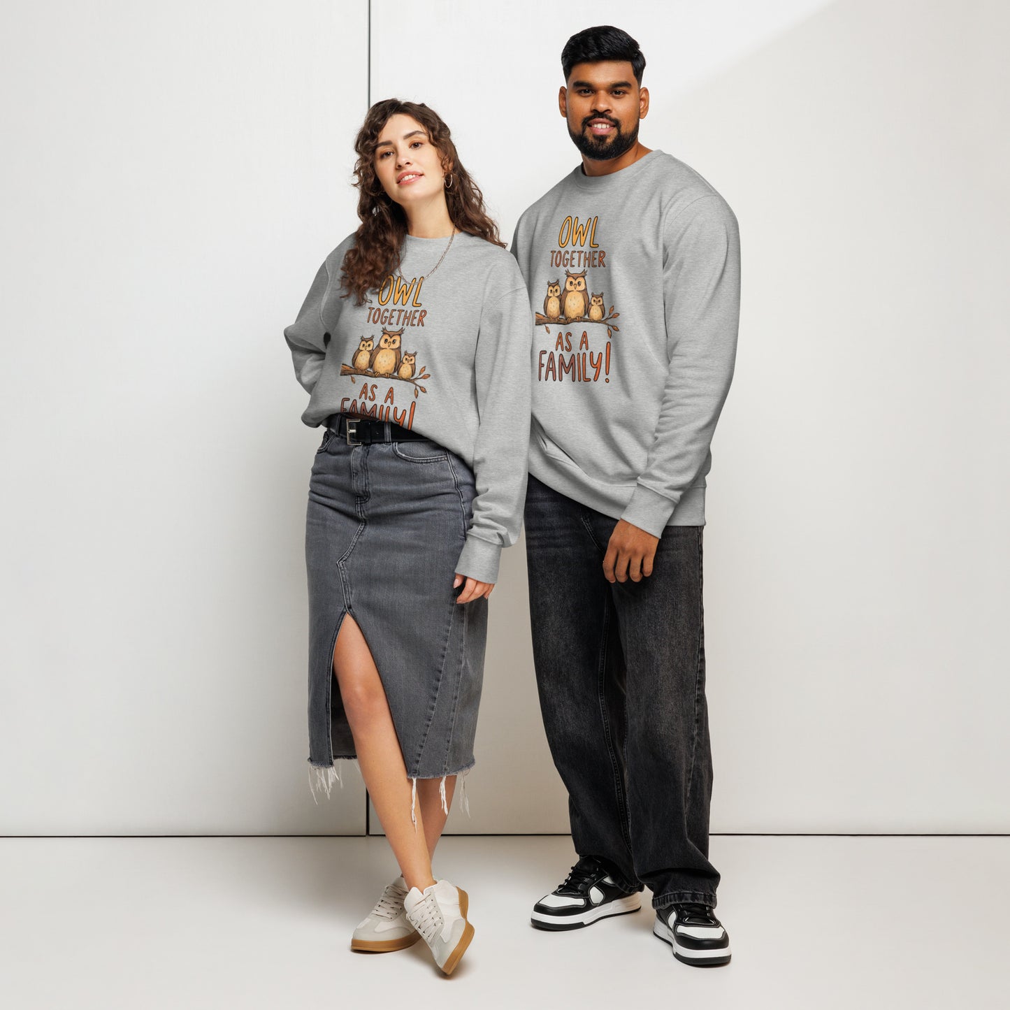 OwlNest Unisex Organic Sweatshirt – Cozy Up with Sustainable Comfort Dudeily