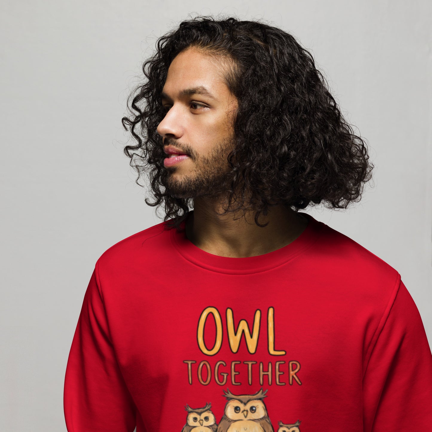 OwlNest Unisex Organic Sweatshirt – Timeless Comfort, Thoughtfully Made Dudeily