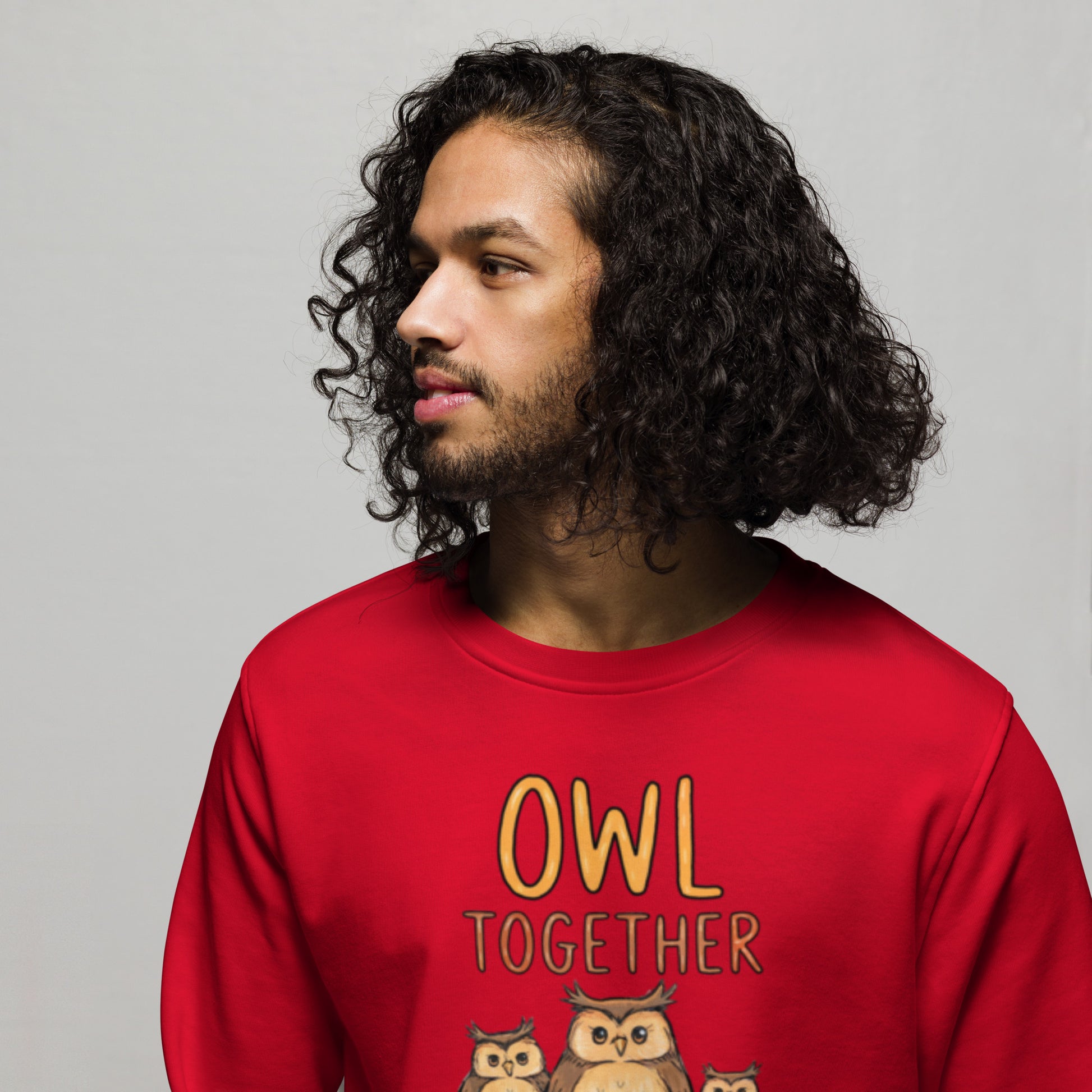 OwlNest Unisex Organic Sweatshirt – Timeless Comfort, Thoughtfully Made Dudeily