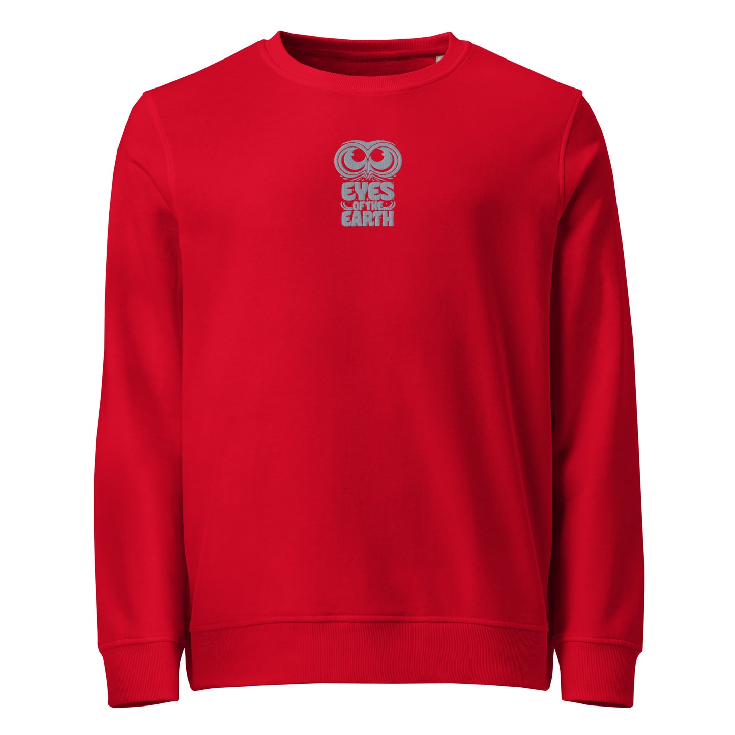 Owl Unisex Organic Sweatshirt: 'Eyes of the Earth' in Fall | Sustainable Fashion USA Dudeily