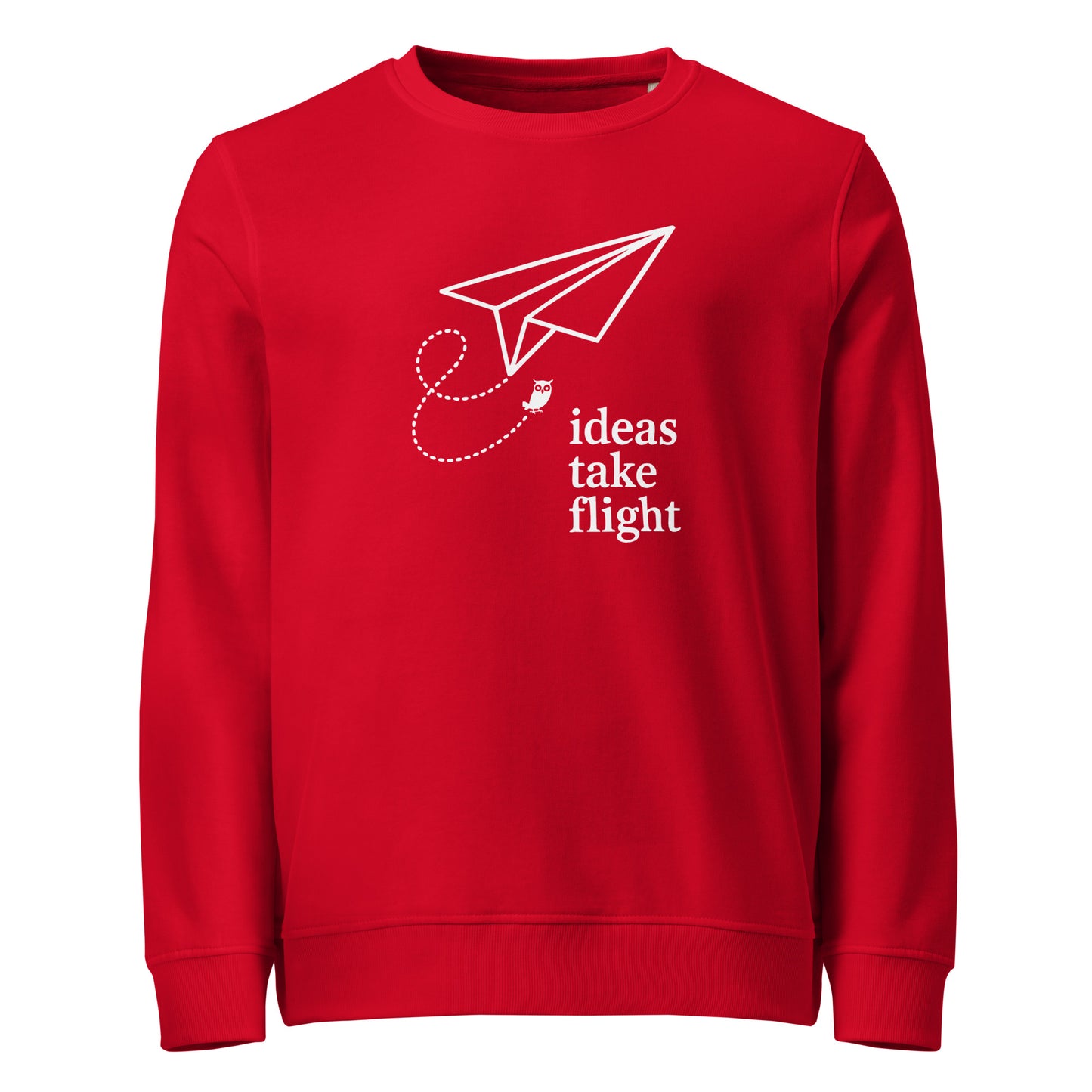 Unisex organic sweatshirt Red Dudeily