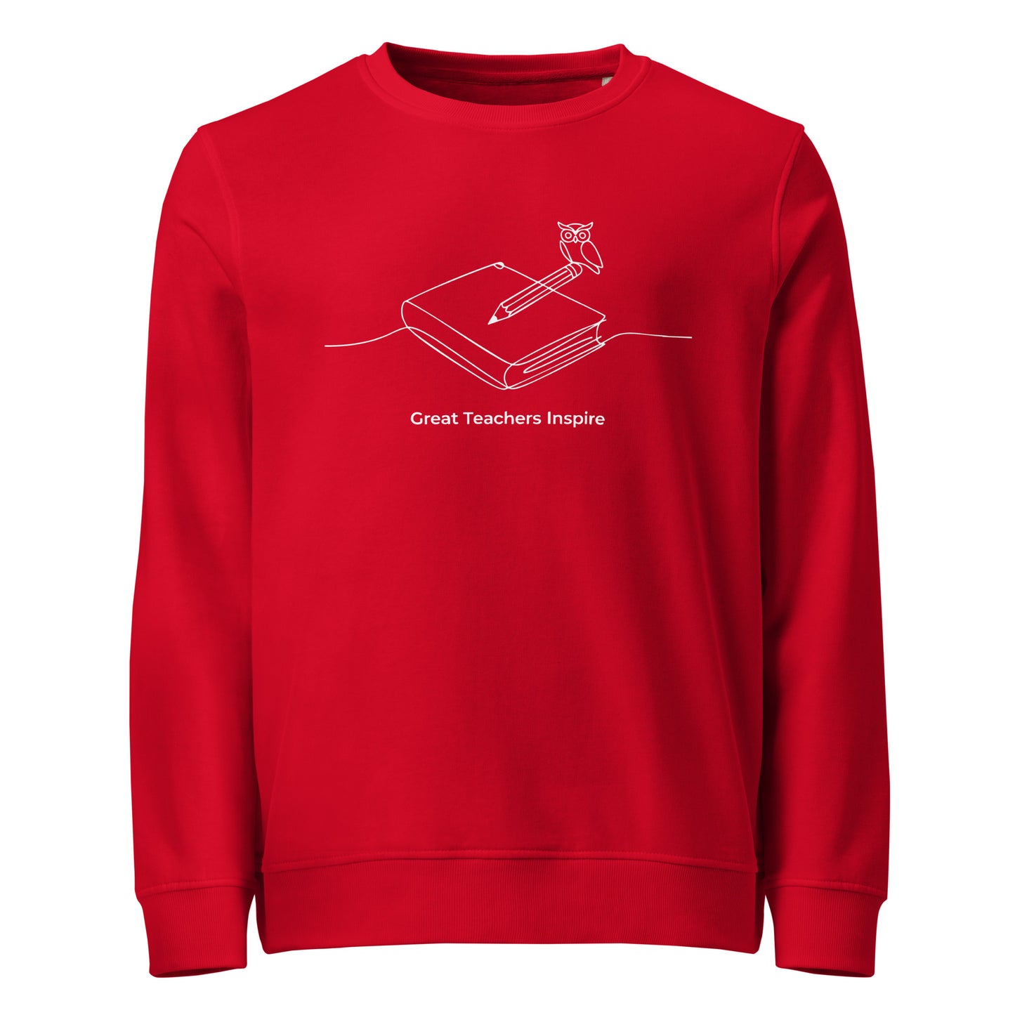 Unisex organic sweatshirt Red Dudeily