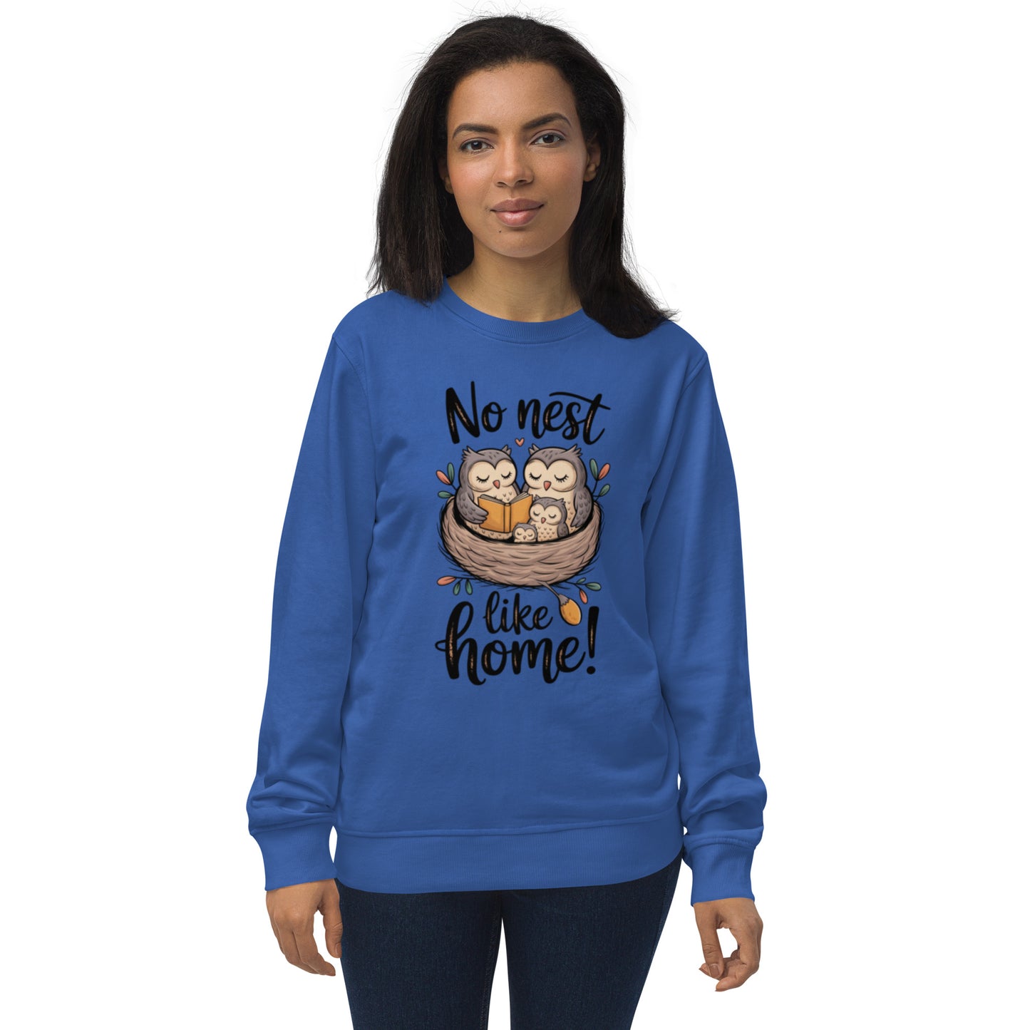 Unisex organic sweatshirt Royal Blue Dudeily
