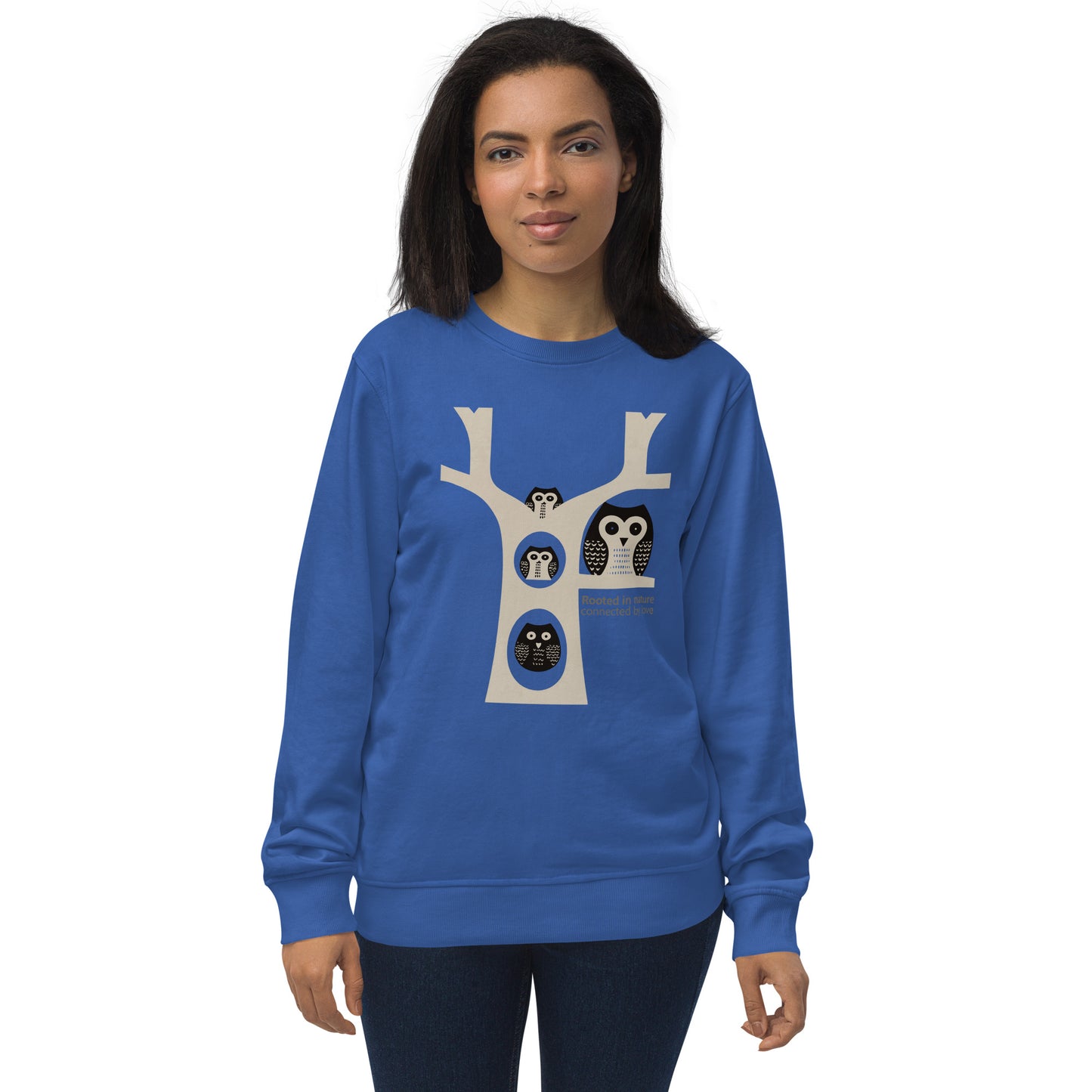 Unisex Organic Sweatshirt by OwlSpirit – Celebrate Family Day with Sustainable Fashion Royal Blue Dudeily