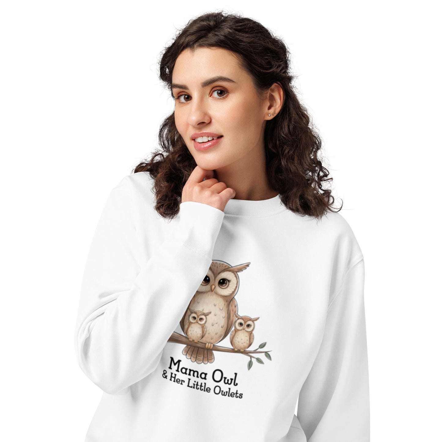 Unisex Organic Sweatshirt – Sustainable Owl-Themed Pullover for Eco-Conscious Comfort Dudeily