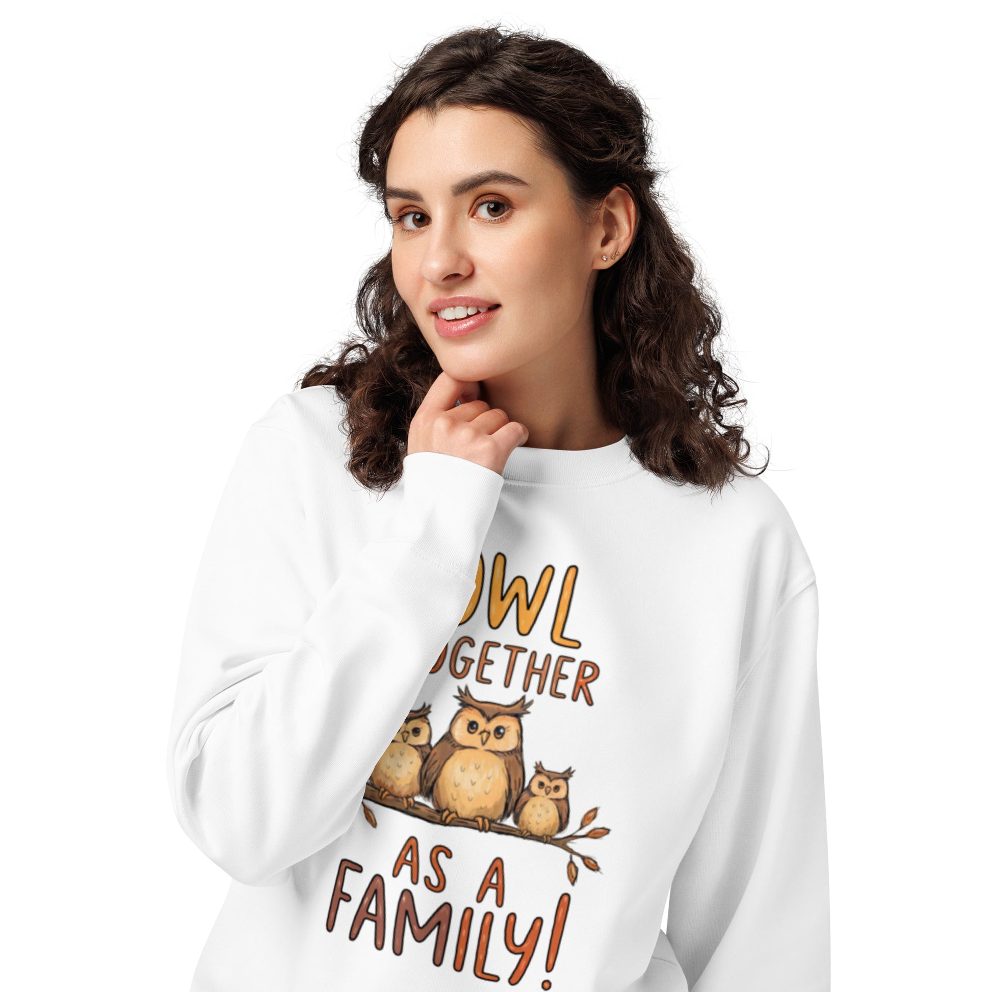 OwlNest Unisex Organic Sweatshirt – Cozy Up with Sustainable Comfort Dudeily