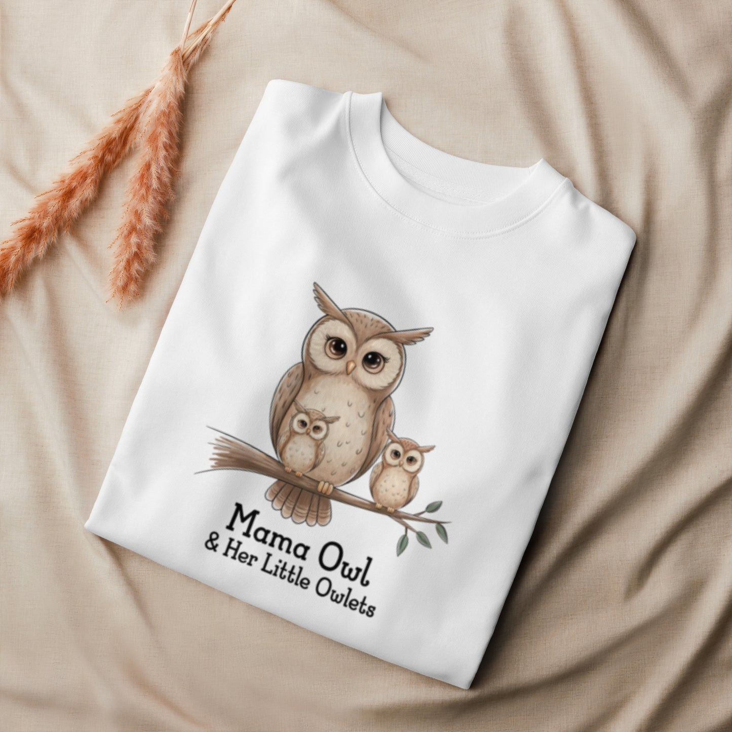 Unisex Organic Sweatshirt – Sustainable Owl-Themed Pullover for Eco-Conscious Comfort Dudeily