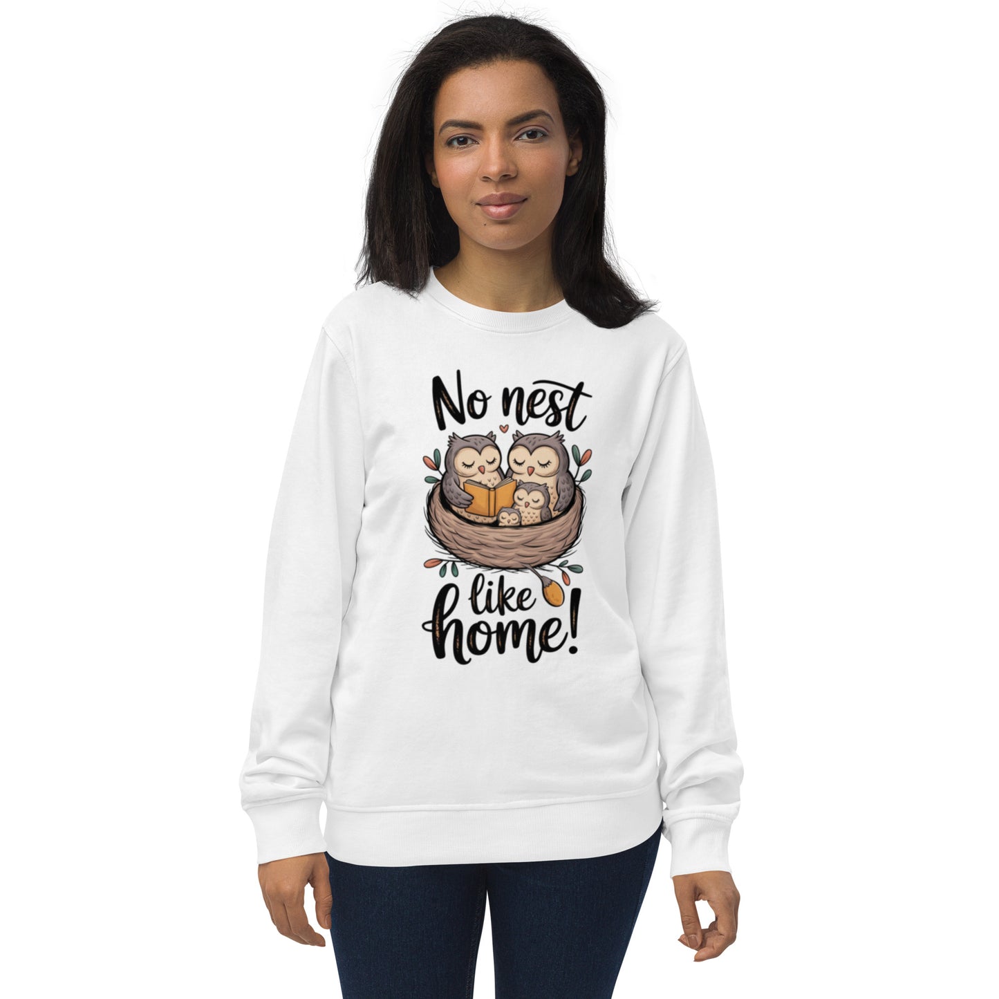 Unisex organic sweatshirt White Dudeily