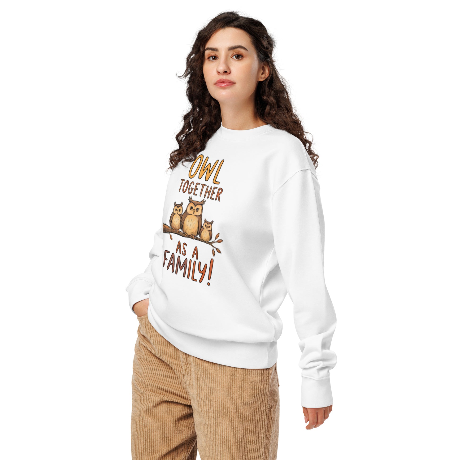 OwlNest Unisex Organic Sweatshirt – Cozy Up with Sustainable Comfort Dudeily