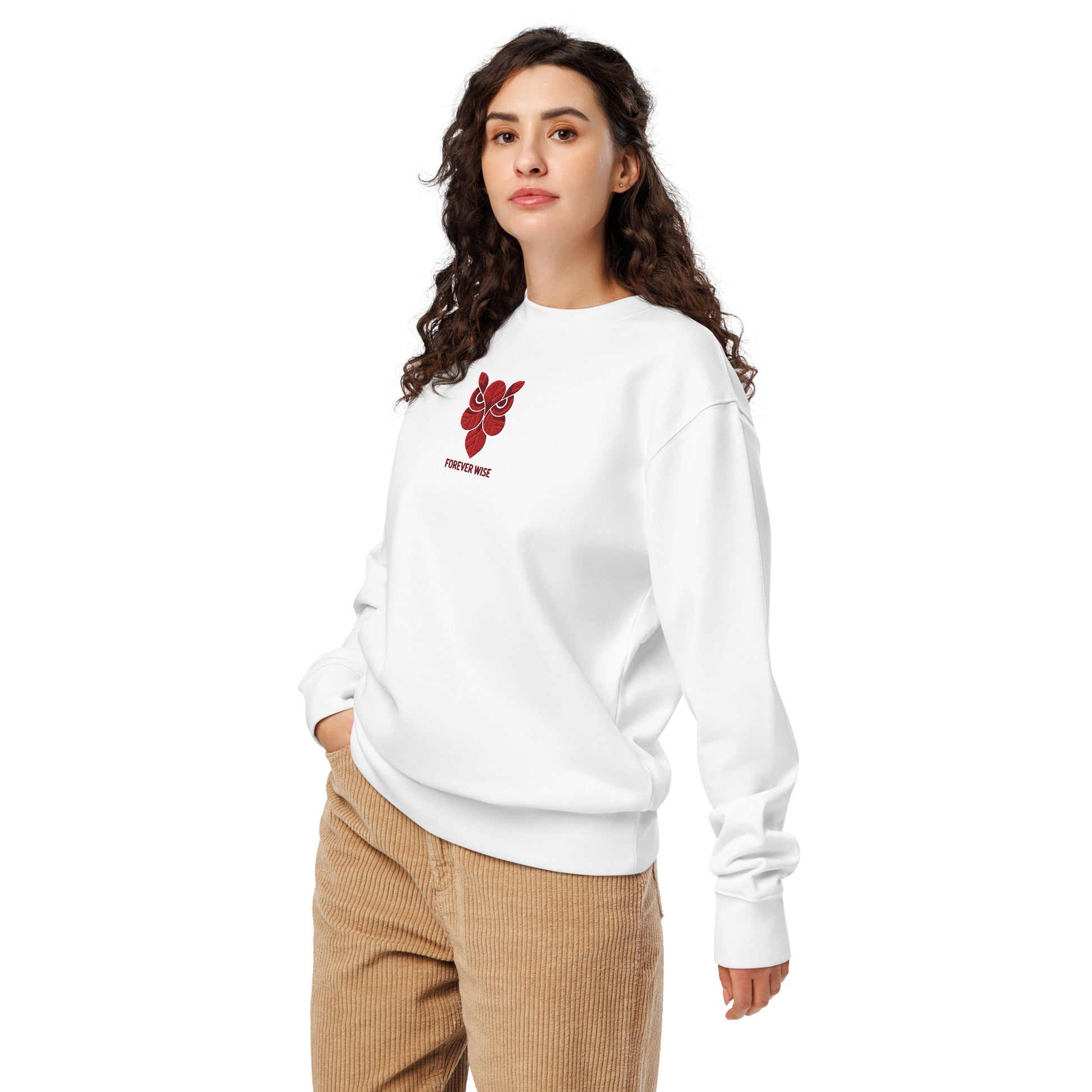 Owl Unisex Organic Sweatshirt: 'Forever Wise' in Fall | Sustainable Fashion USA Dudeily