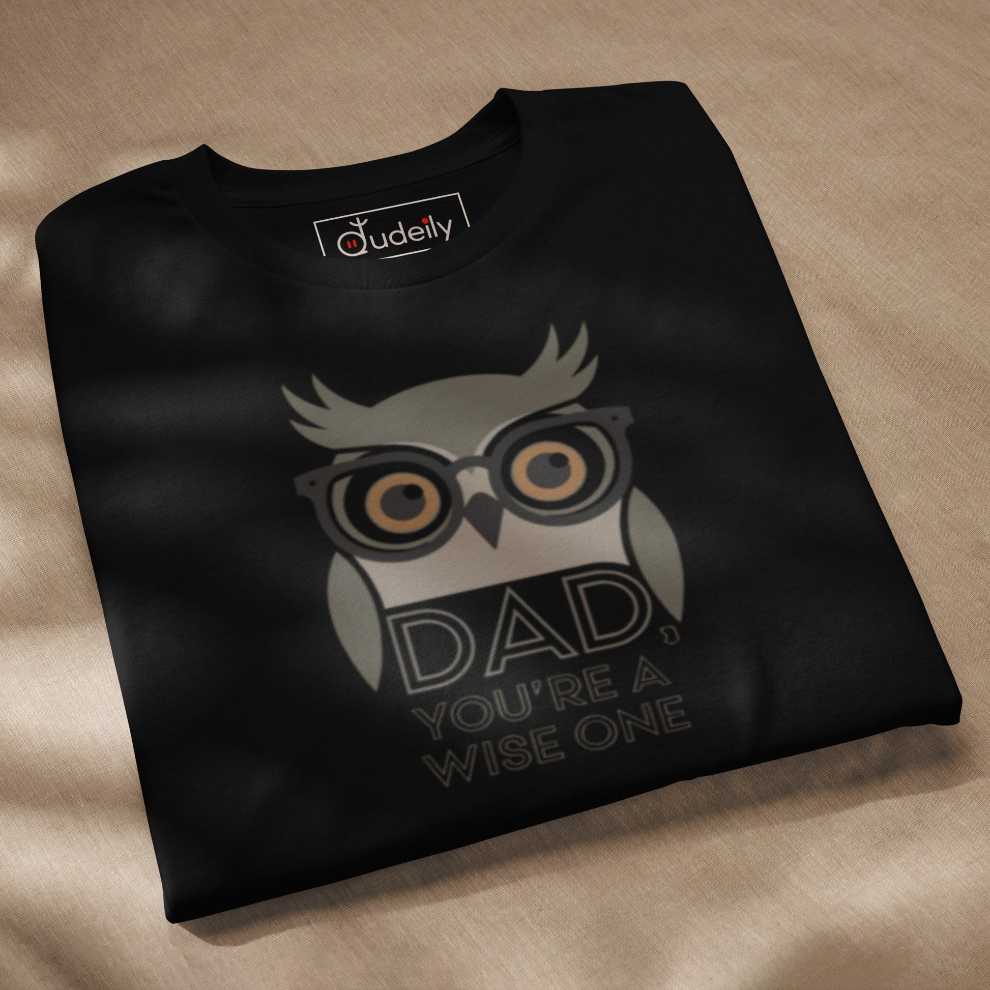 Unisex Staple Eco T-Shirt – Owl-Themed Sustainable Fashion for Father's Day Gifts by Dudeily Dudeily