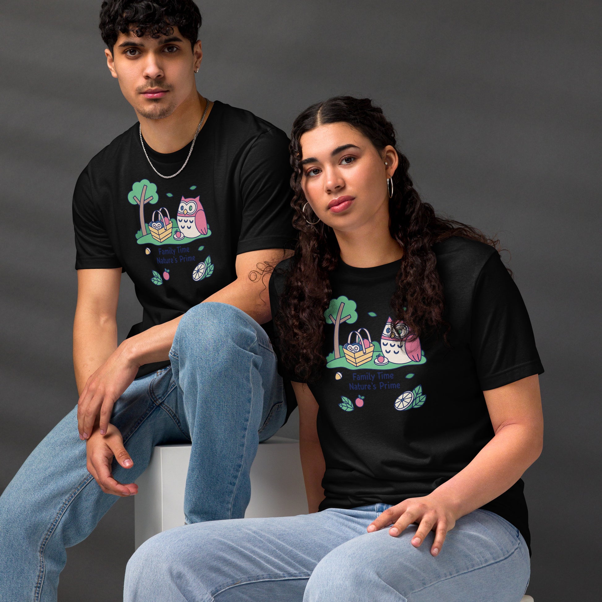 Unisex Staple Eco T-Shirt – OwlCore Sustainable Fashion for Family Day Style Dudeily