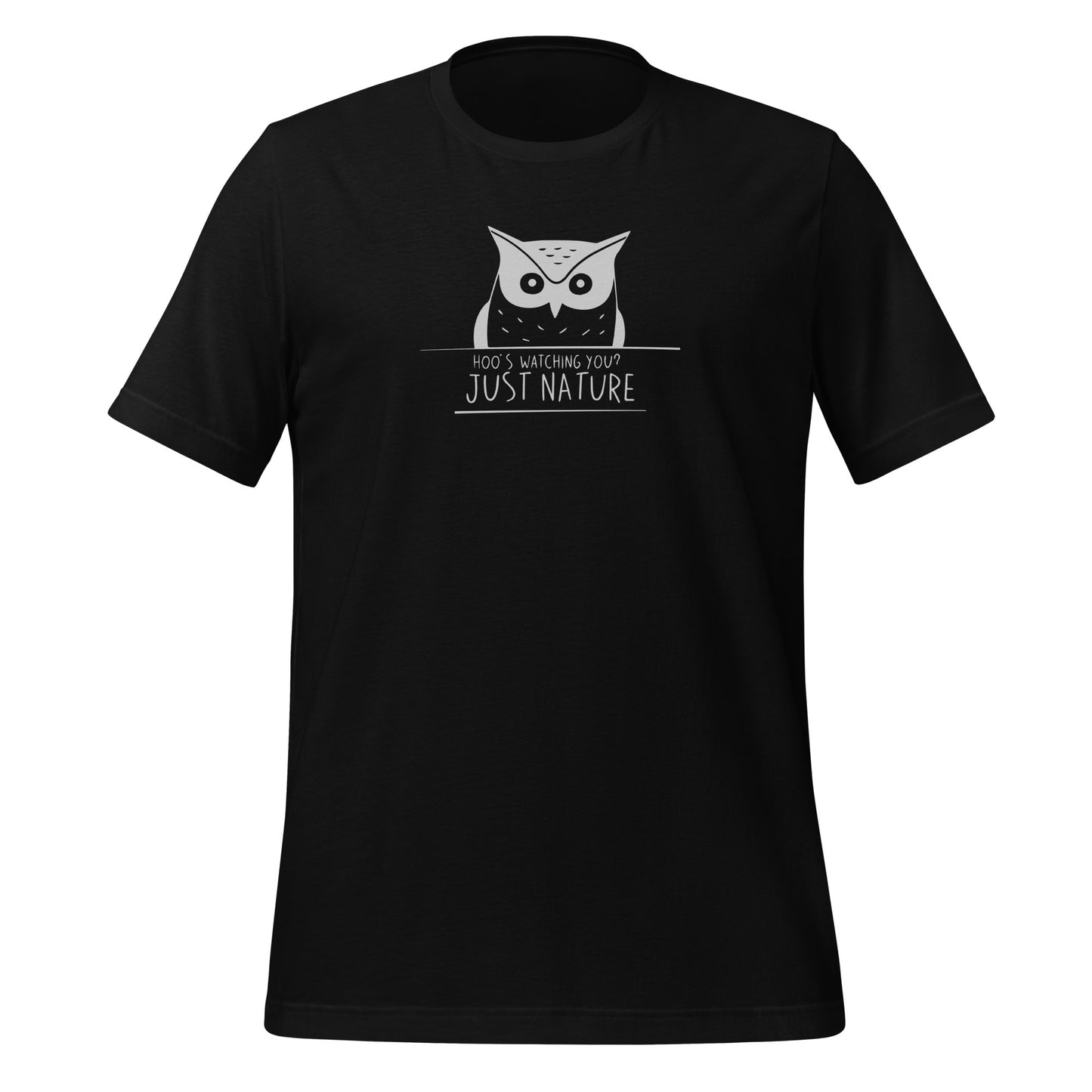 Staple Eco T-Shirt: 'Hoo’s Watching You? Just Nature' in Fall | Ethical Owl Clothing USA Dudeily