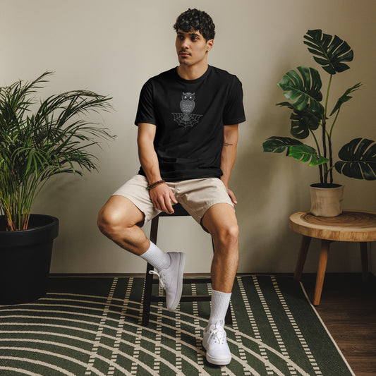 Unisex Staple Eco T-Shirt: Halloween Owl Sustainable Style USA Dudeily