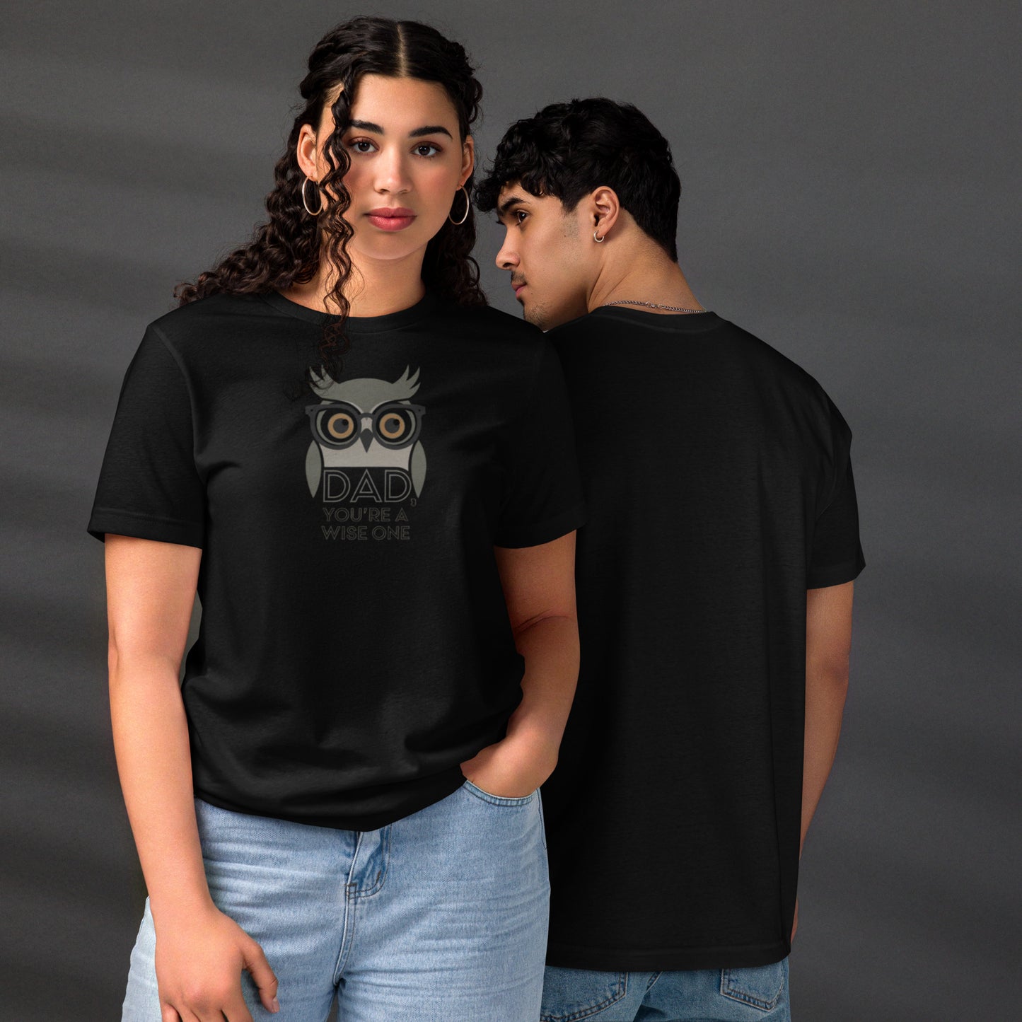 Unisex Staple Eco T-Shirt – Owl-Themed Sustainable Fashion for Father's Day Gifts by Dudeily Dudeily
