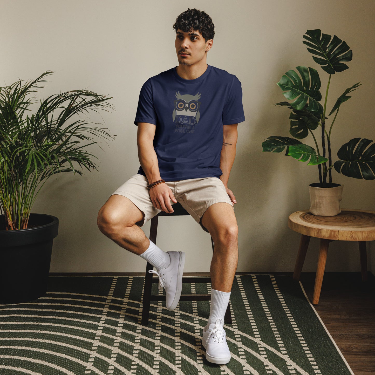 Unisex Staple Eco T-Shirt – Owl-Themed Sustainable Fashion for Father's Day Gifts by Dudeily Dudeily