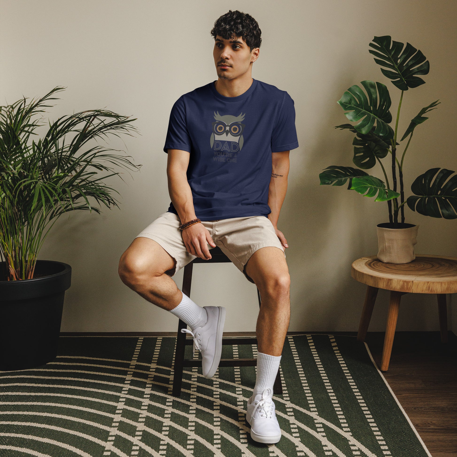 Unisex Staple Eco T-Shirt – Owl-Themed Sustainable Fashion for Father's Day Gifts by Dudeily Dudeily
