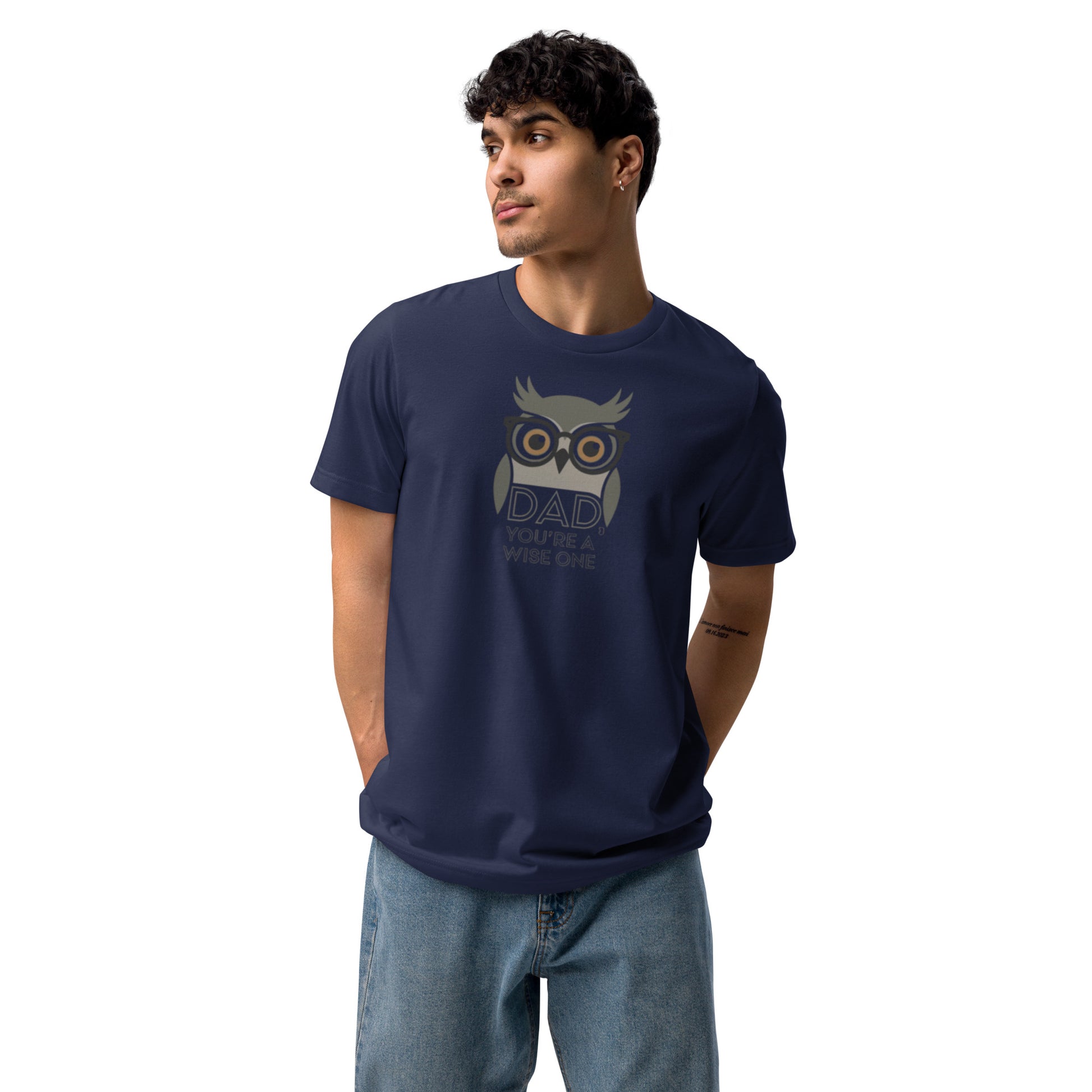 Unisex Staple Eco T-Shirt – Owl-Themed Sustainable Fashion for Father's Day Gifts by Dudeily Dudeily