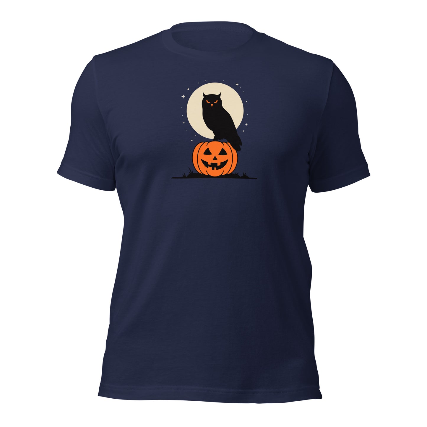 Unisex Staple Eco T-Shirt: Halloween Owl Sustainable Cozy Style USA Dudeily